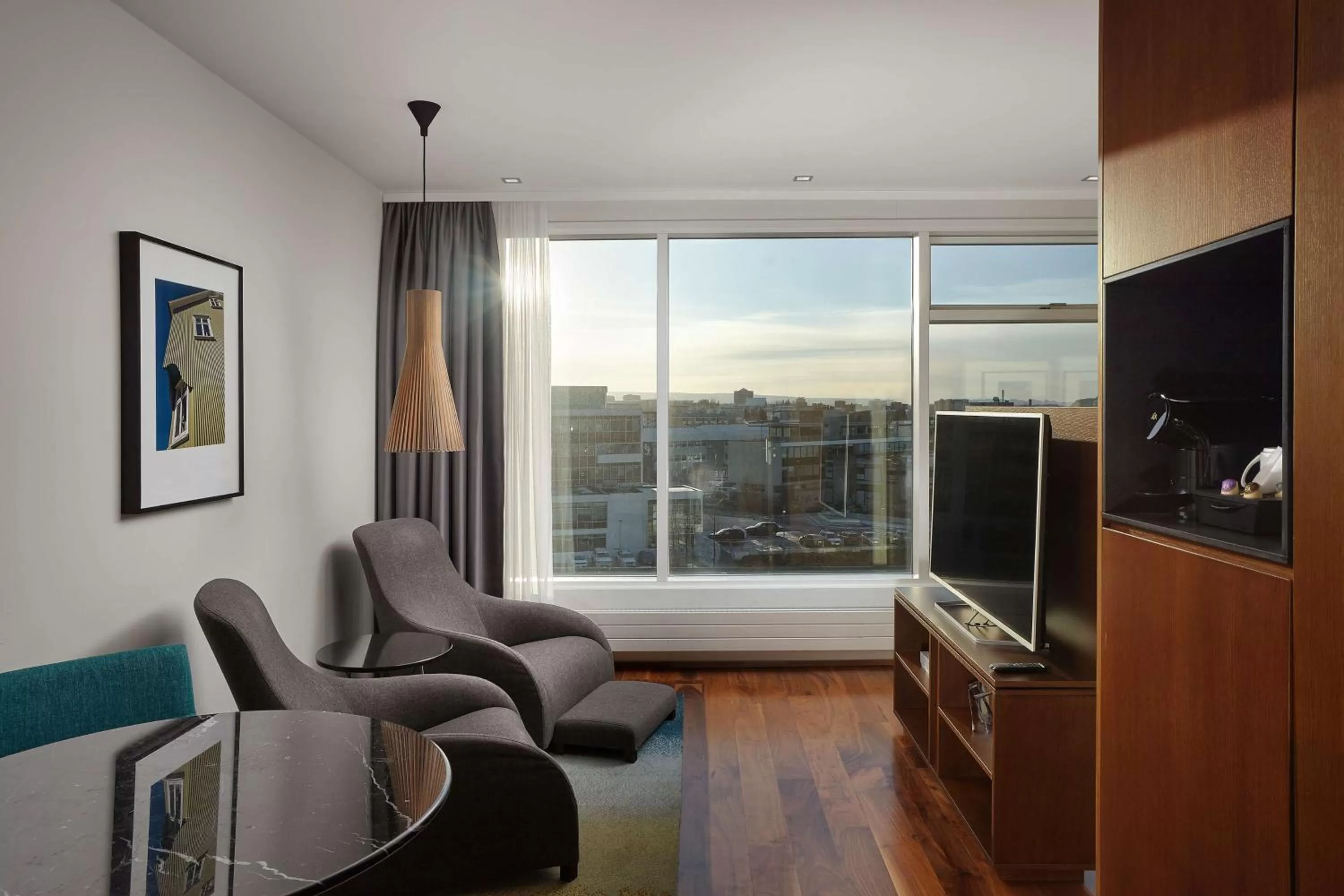 Living room in Hilton Reykjavik Nordica