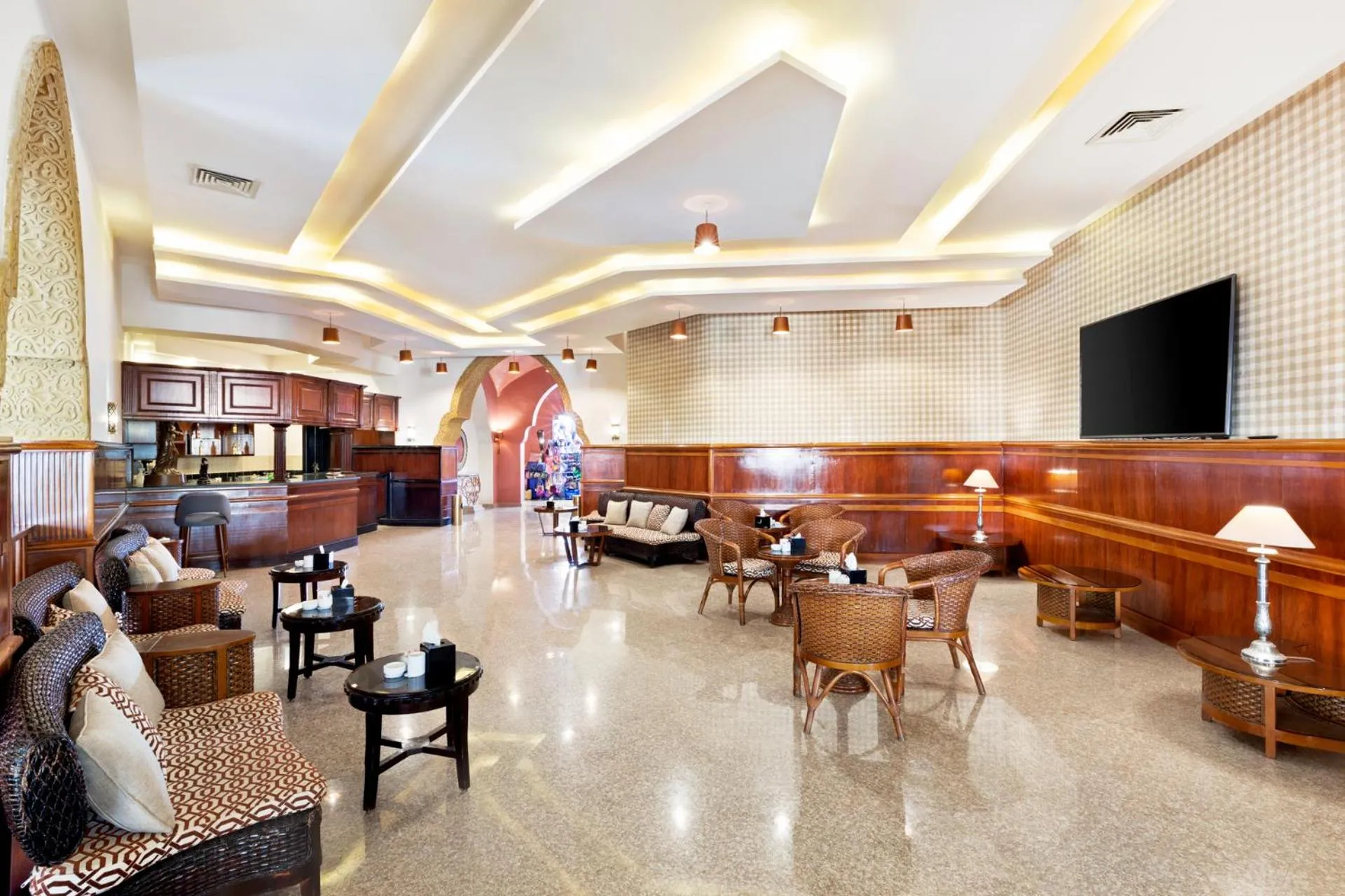 Lounge or bar, Restaurant/Places to Eat in Albatros Palace Resort (Families and Couples Only)