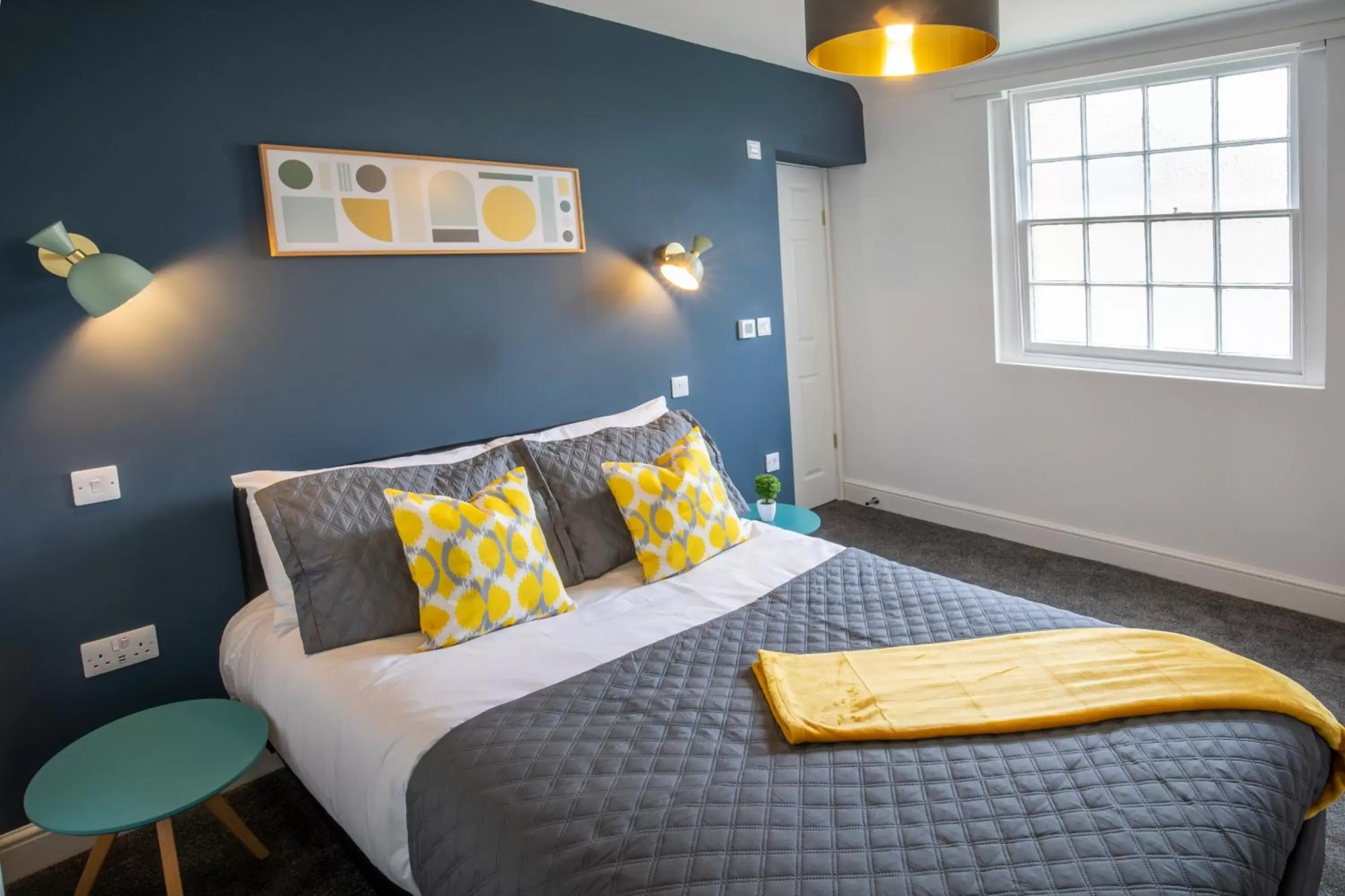 Bedroom, Bed in BrickSage Rooms, King's Lynn South Gate