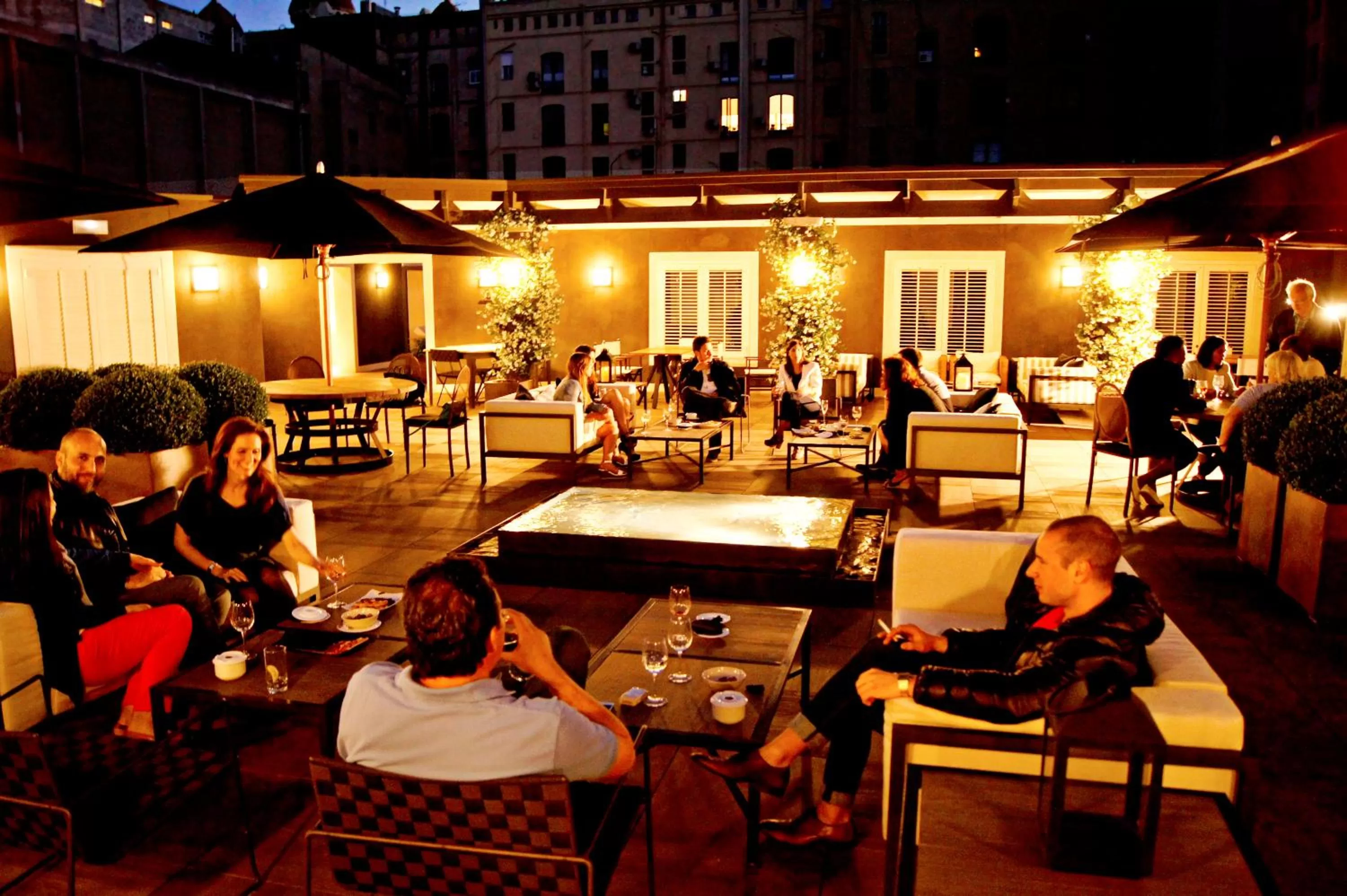 Patio in Hotel Granvia
