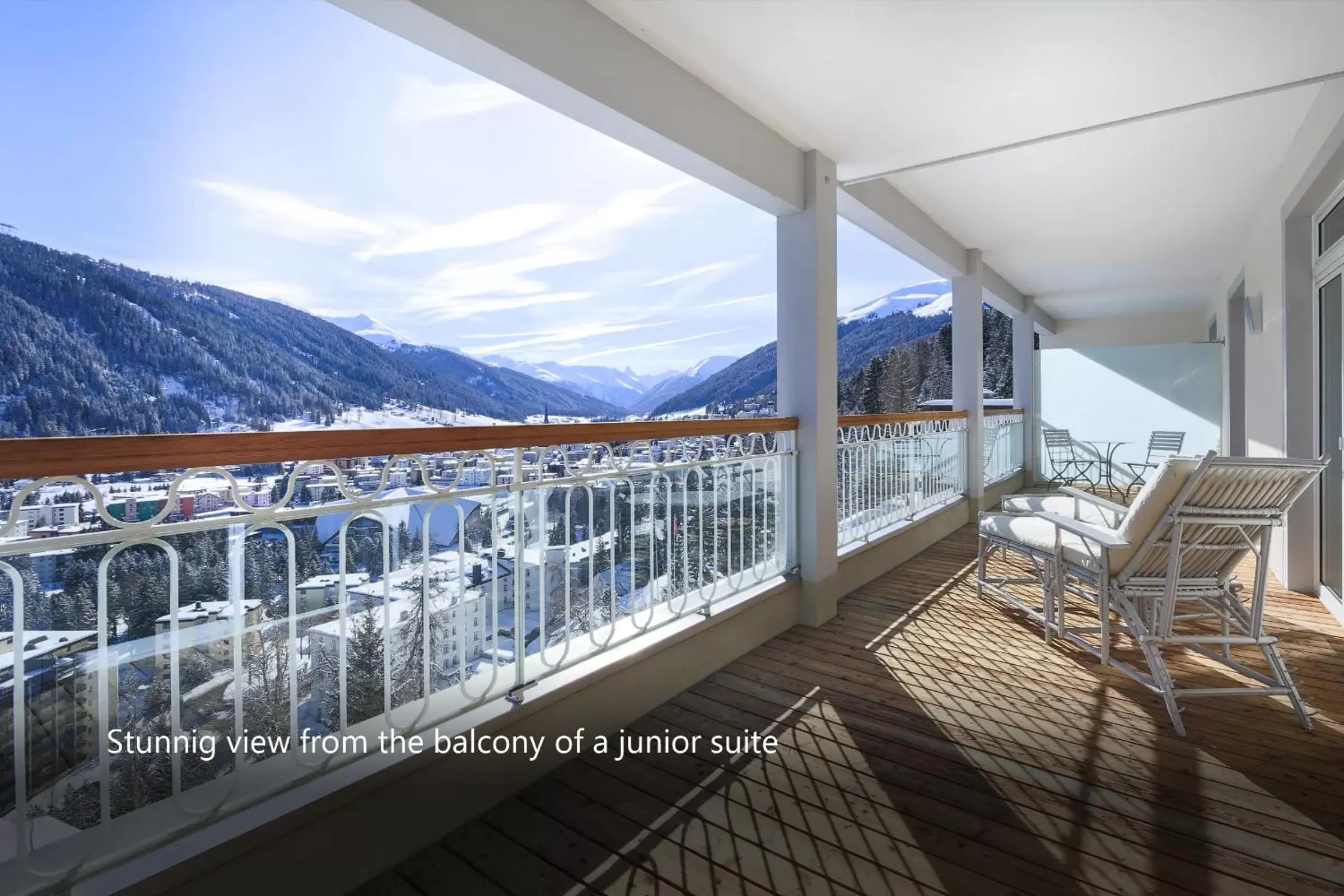 Balcony/Terrace in Waldhotel & SPA Davos - for body & soul