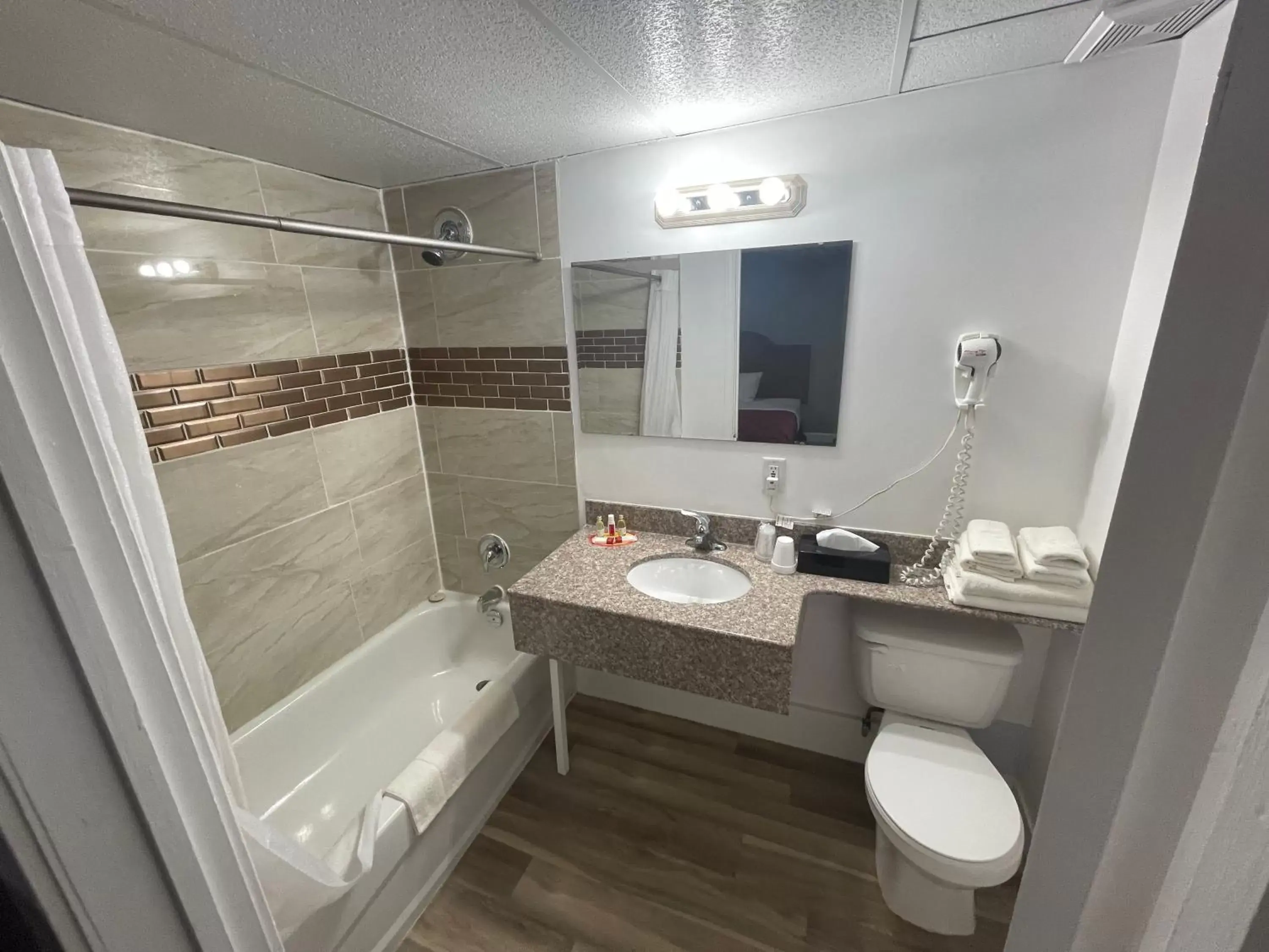 Bathroom in Super 8 by Wyndham Pembroke