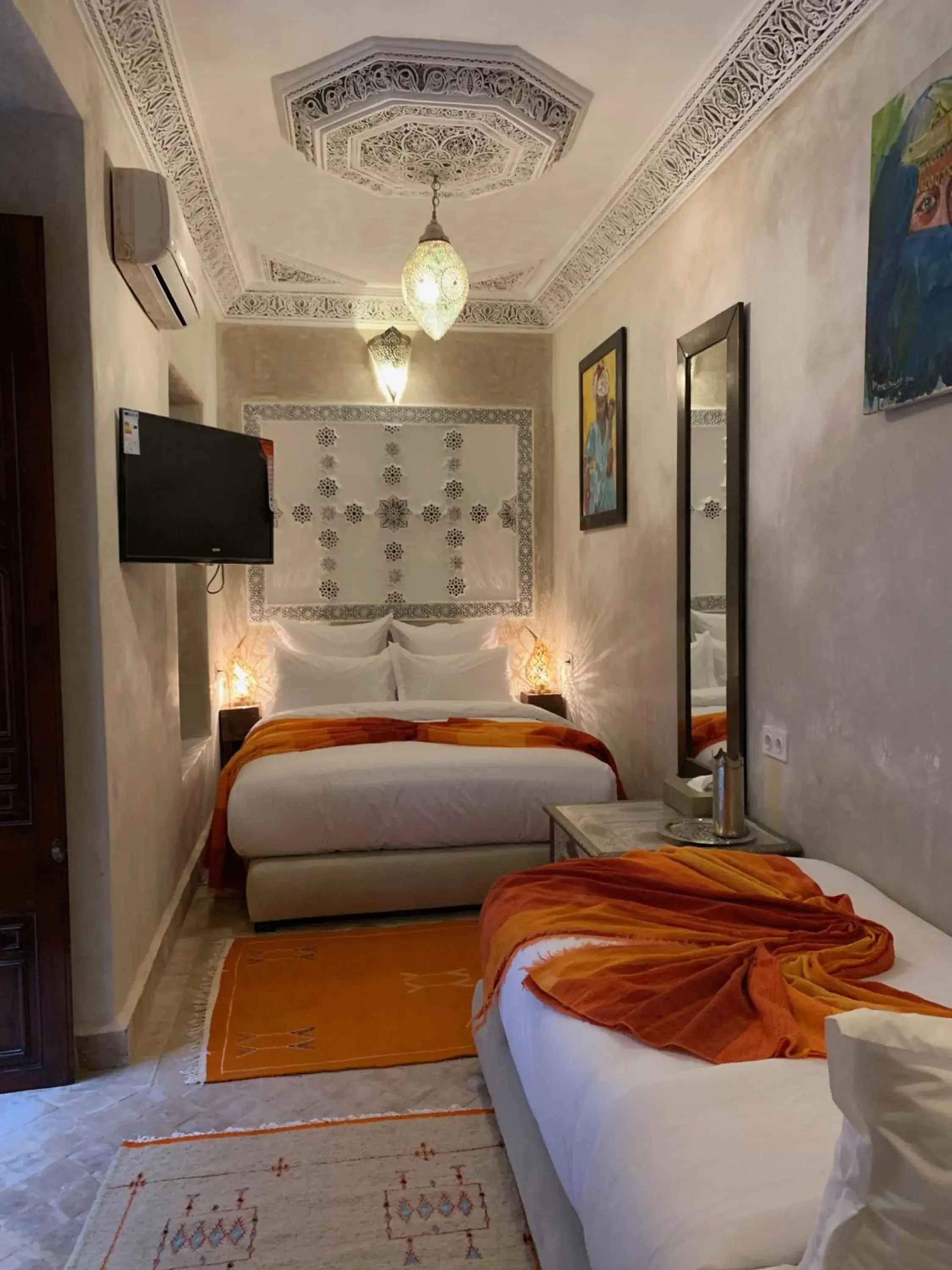 Bed in Riad Abaka hotel & boutique