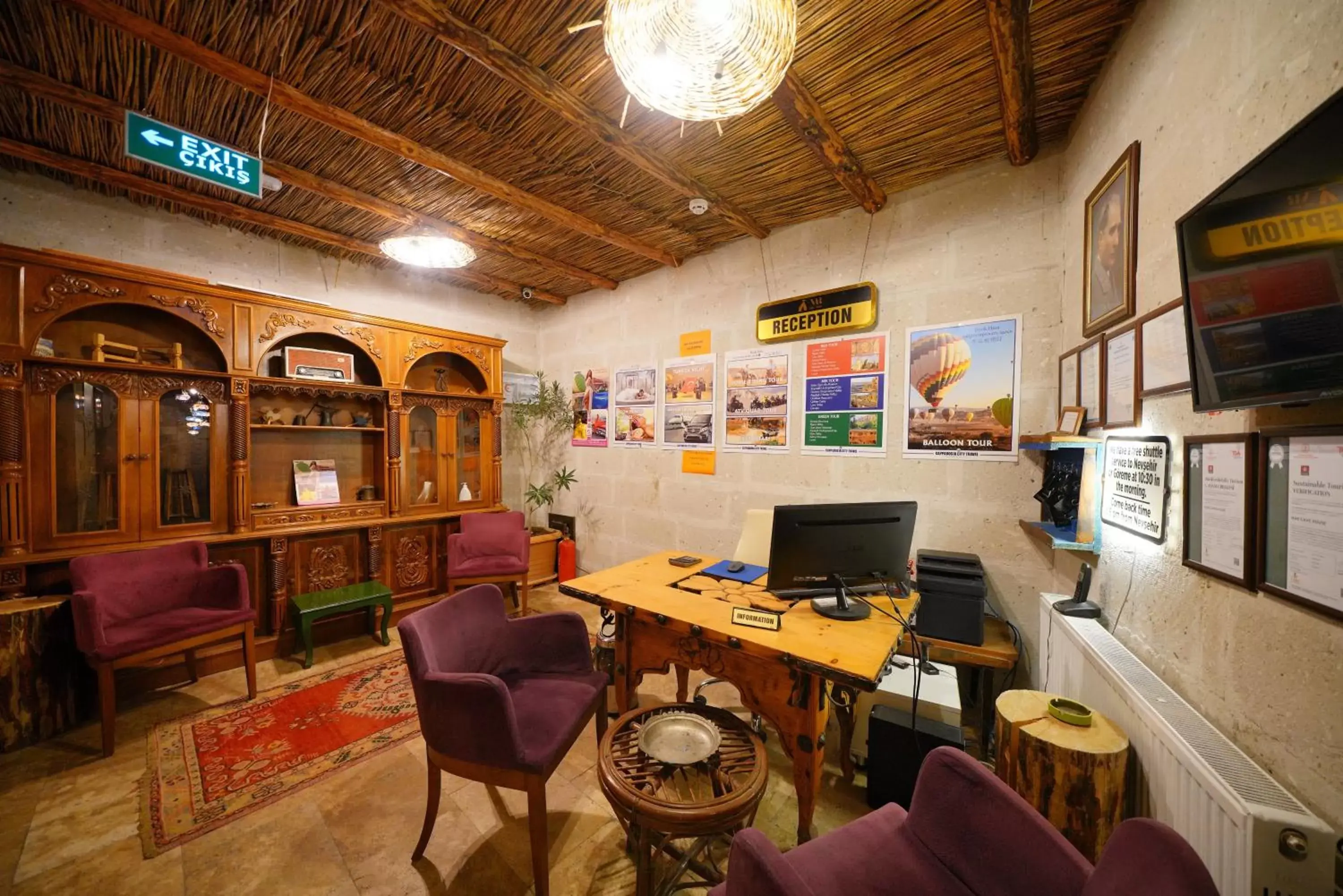 Lobby or reception in Cappadocia Nar Cave House & Swimming Pool Lobby or reception in Cappadocia Nar Cave House & Swimming Pool