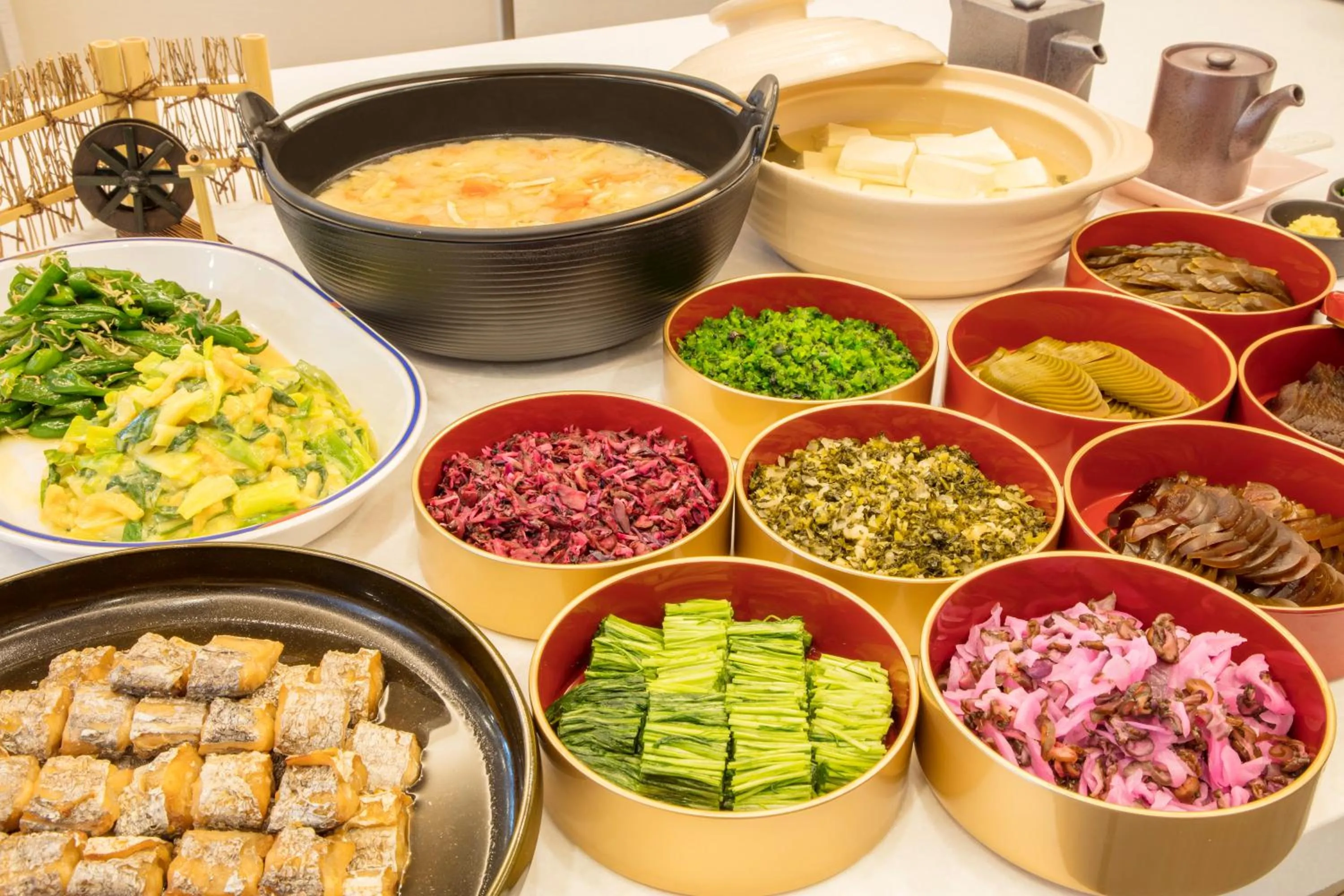 Buffet breakfast in Sotetsu Fresa Inn Kyoto-Hachijoguchi