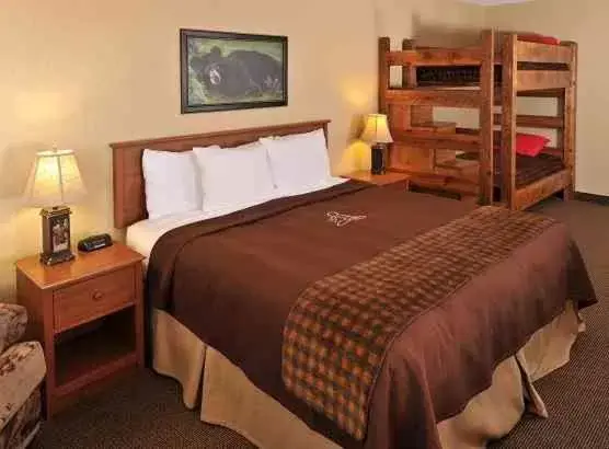 Bed, Room Photo in Boarders Inn & Suites by Cobblestone Hotels in Waukon