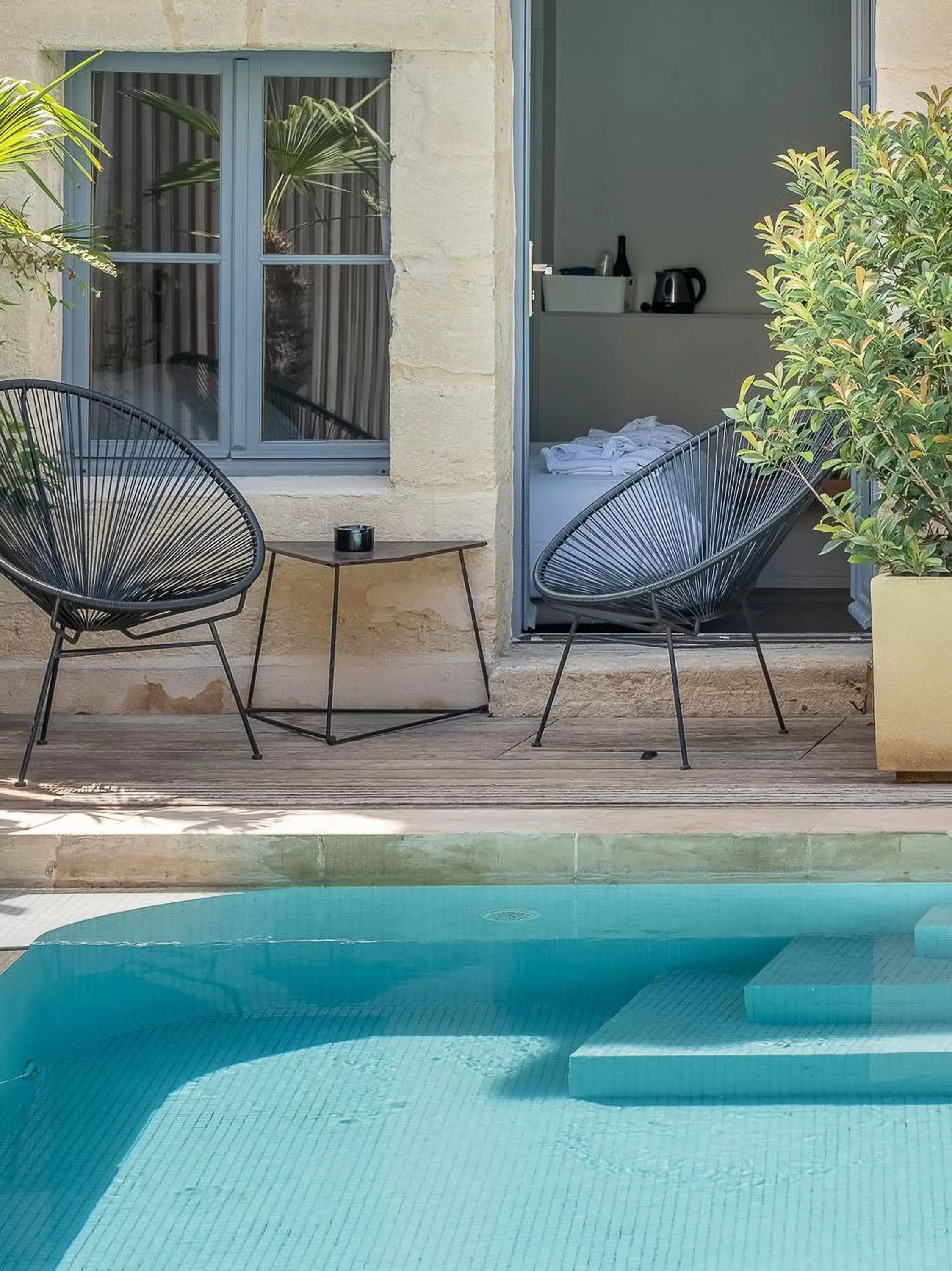 Swimming Pool in Boutique Hôtel Entraigues