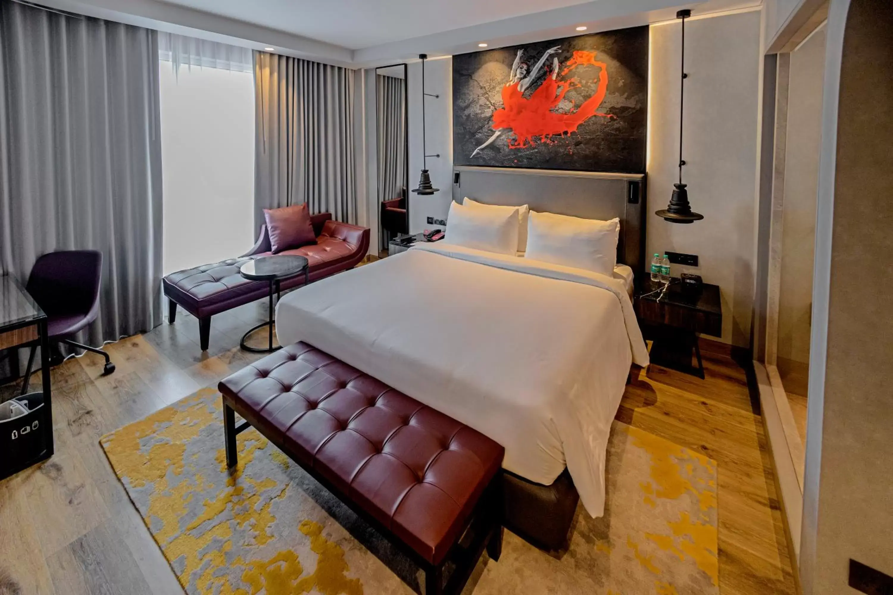 Bedroom, Bed in Radisson RED Chandigarh Mohali