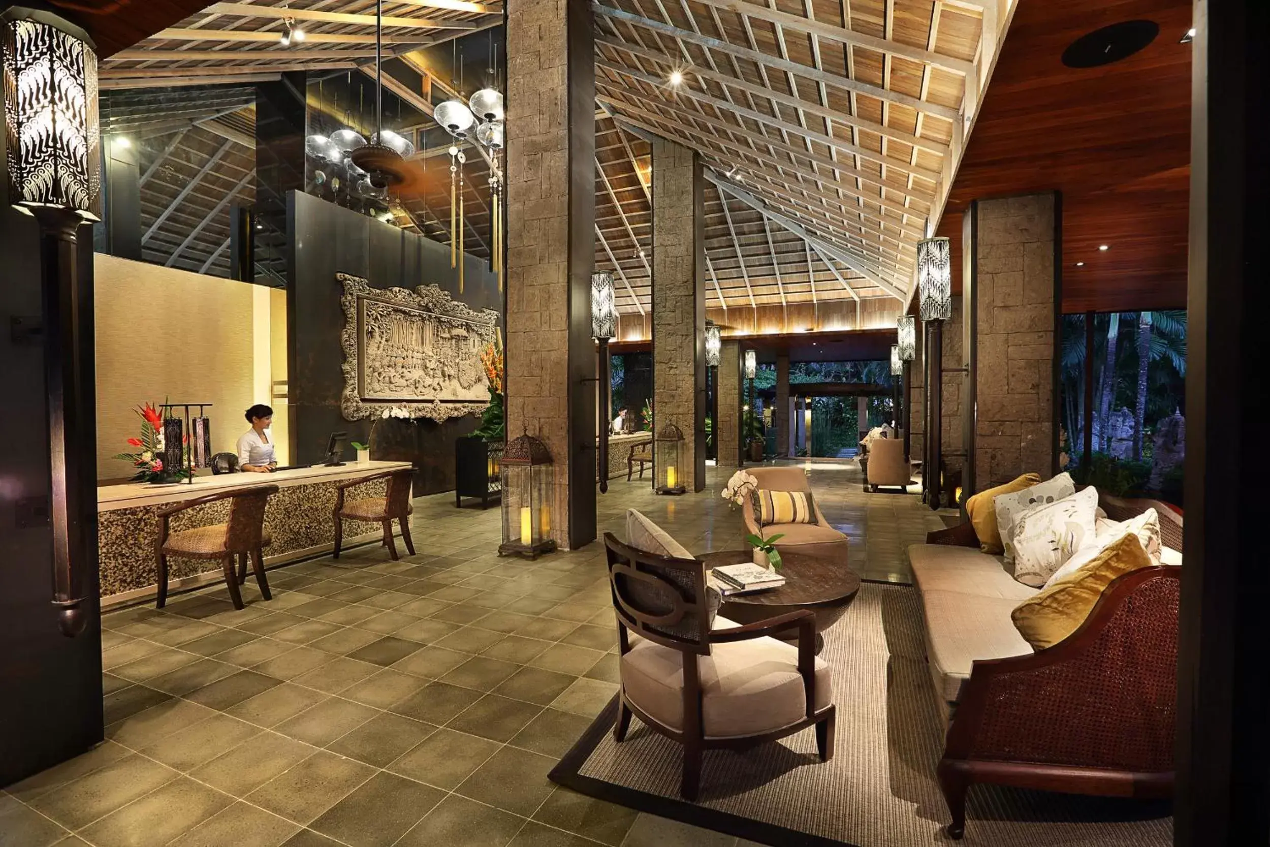 Lobby or reception, Restaurant/Places to Eat in Bali Mandira Beach Resort & Spa