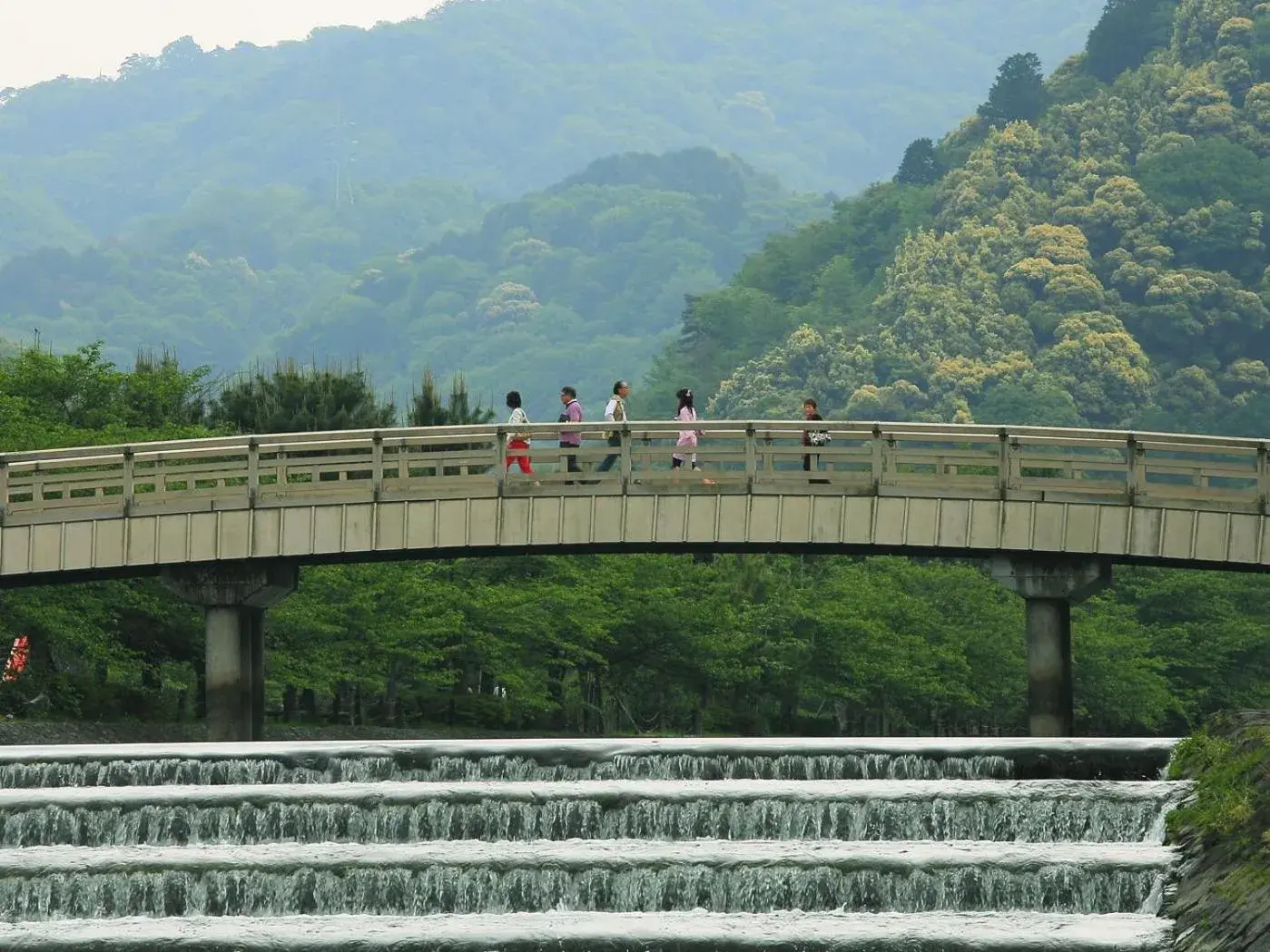 Off site, Mountain View in Kyoto Uji Hanayashiki Ukifune-En