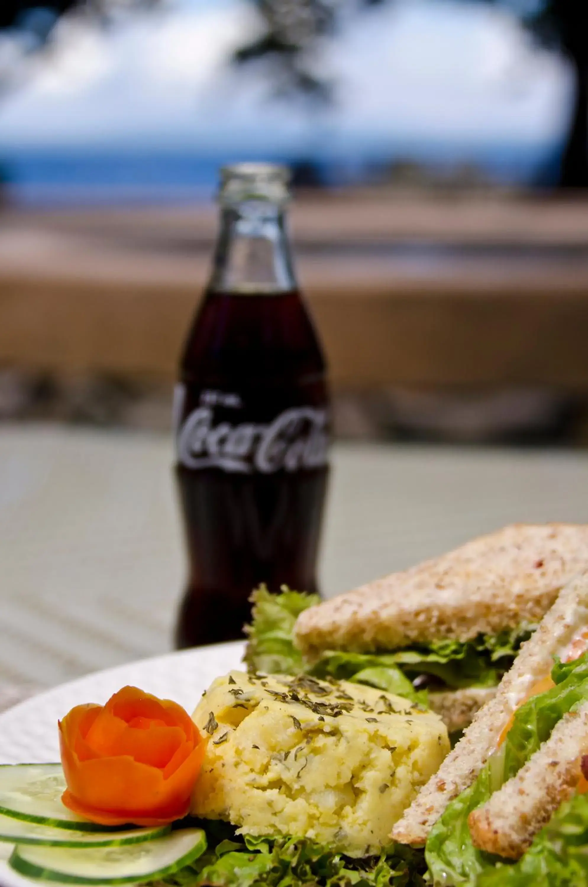 Food close-up in Mike's Dauin Dive Resort