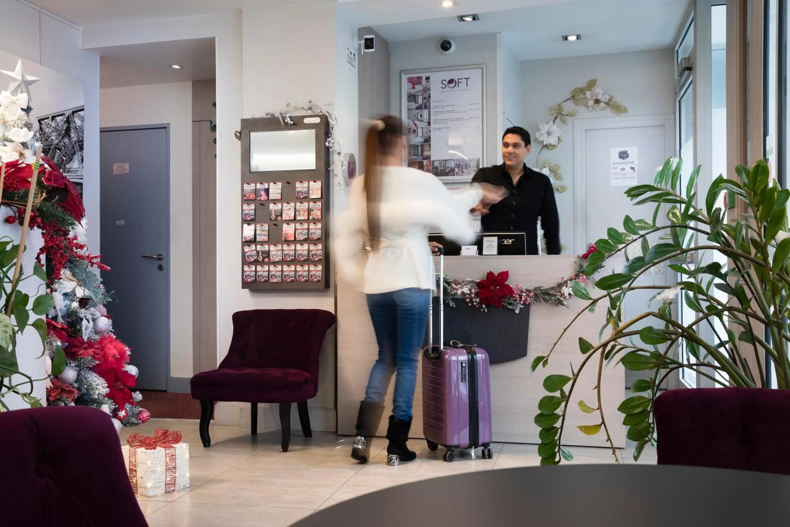 Lobby or reception in Hôtel Soft