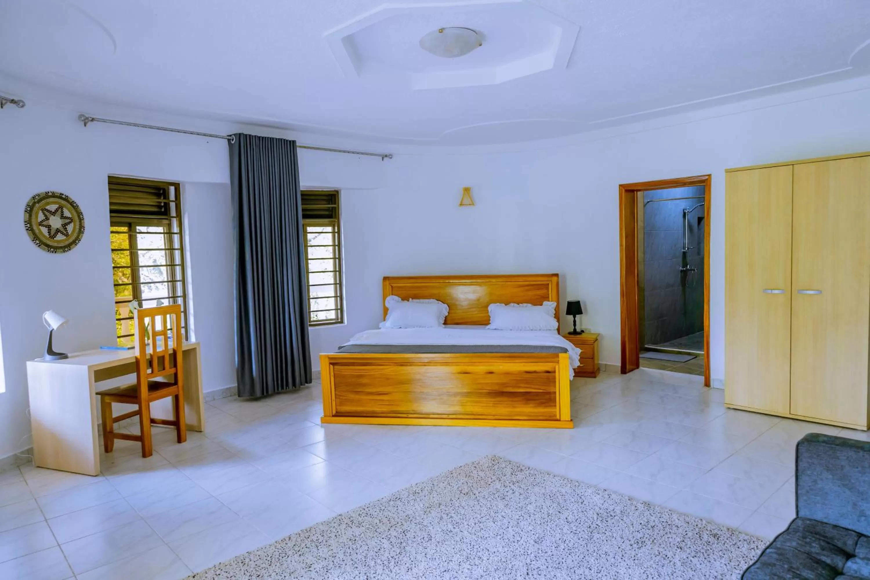 Bedroom, Bed in Nature Kigali