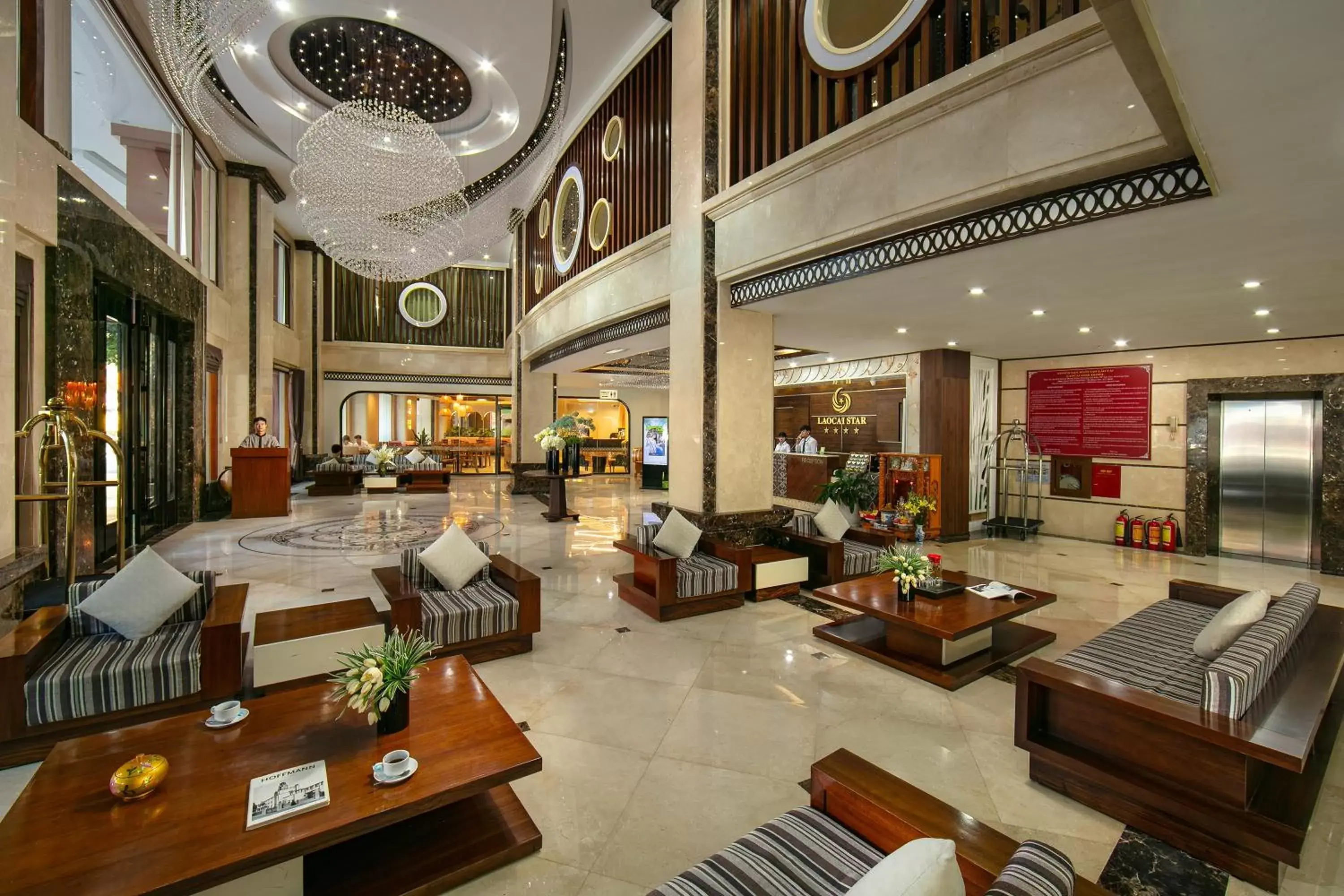 Lobby or reception, Restaurant/Places to Eat in Lao Cai Star Hotel