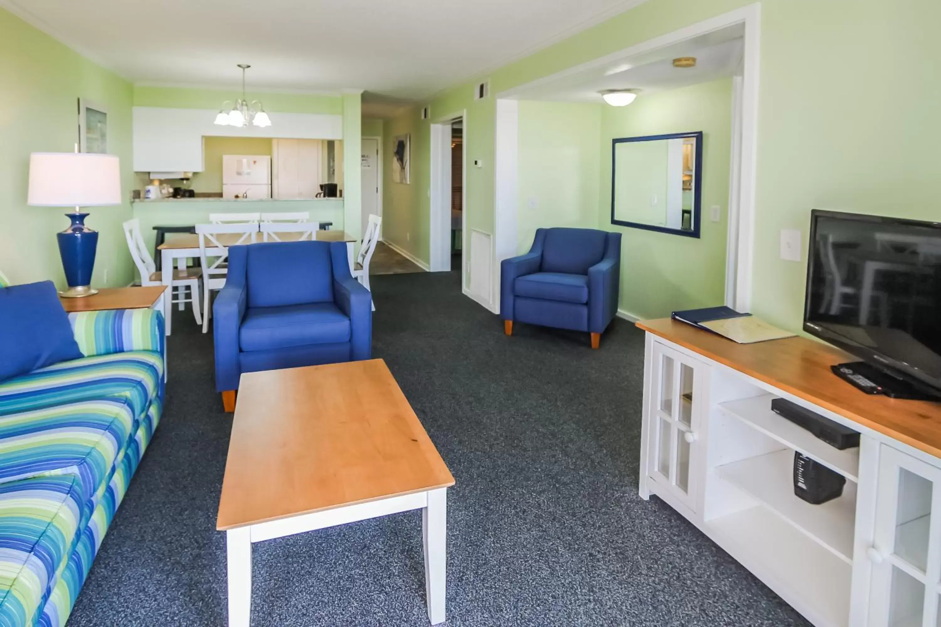 Living room, Seating Area in A Place at the Beach III, a VRI resort