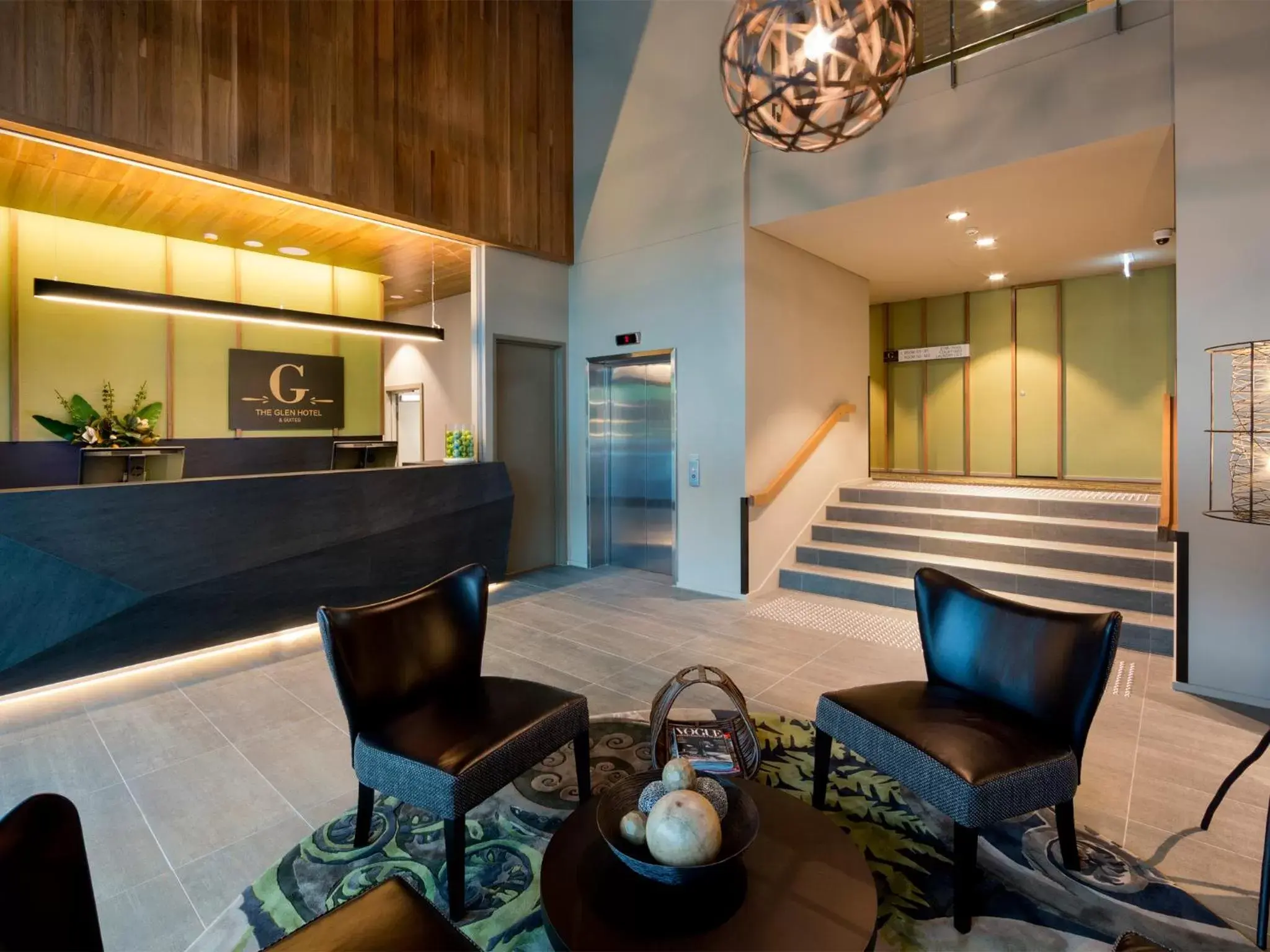 Lobby or reception in The Glen Hotel and Suites Lobby or reception in The Glen Hotel and Suites
