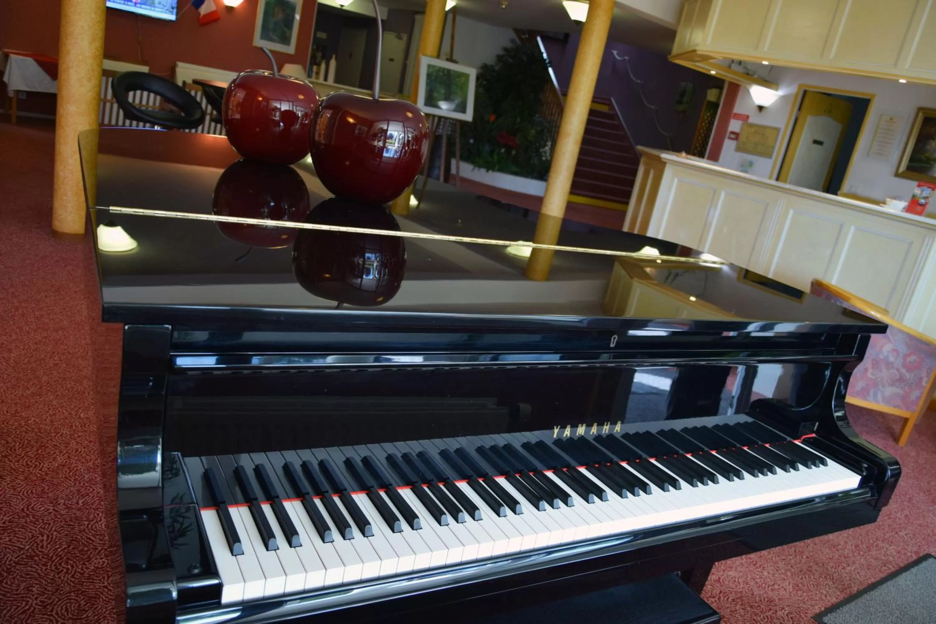 Lobby or reception in Logis Hotel Altina