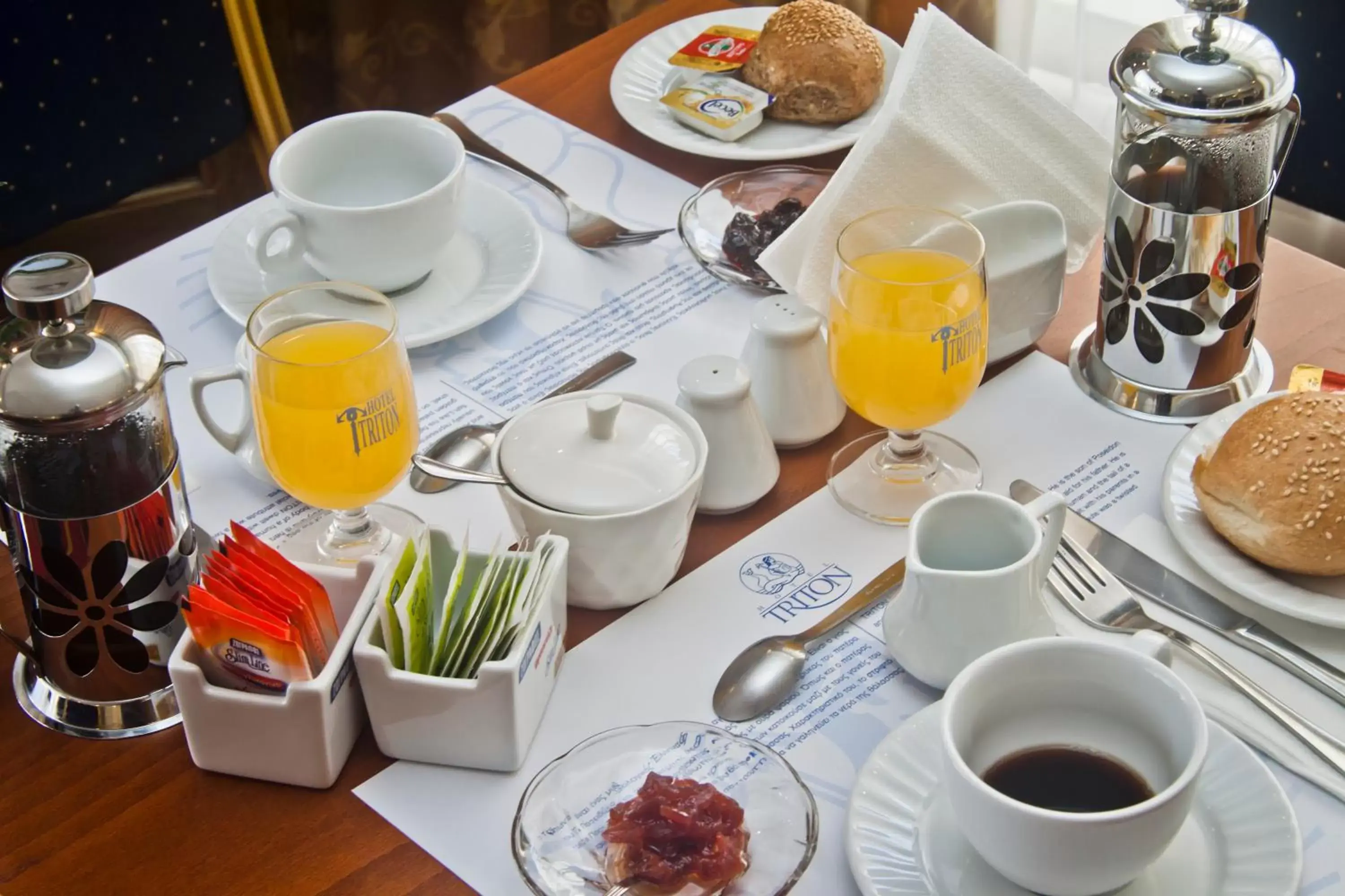 Food and drinks, Breakfast in Triton Hotel Piraeus