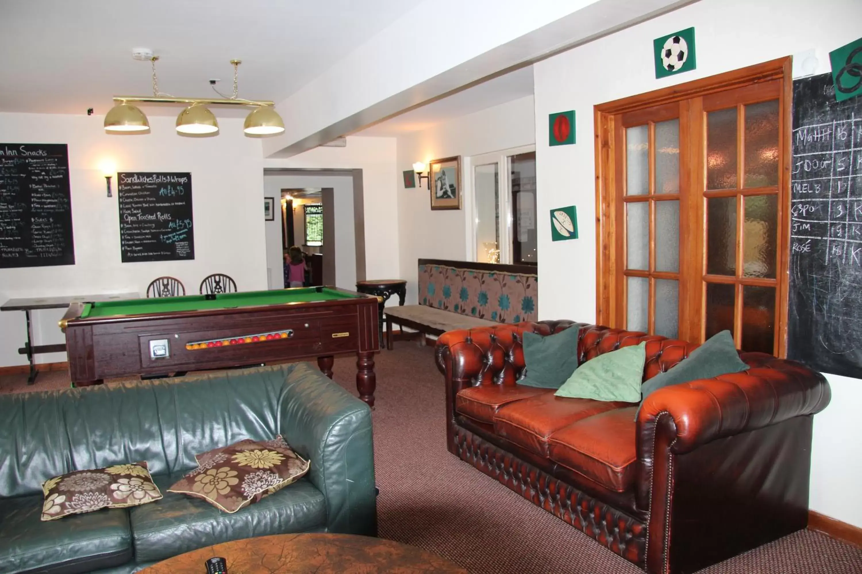 Billiards in The crown inn Longtown