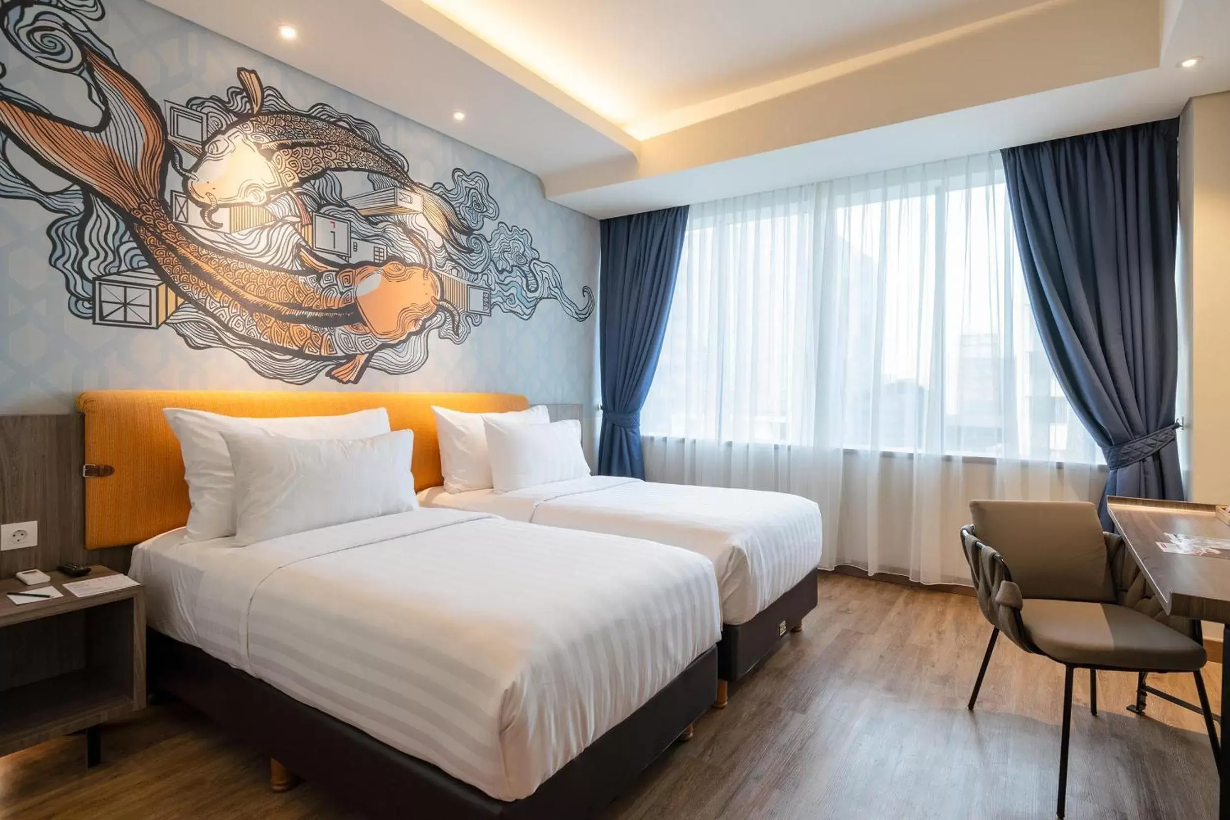 Bed in Luminor Hotel Kota Jakarta By WH