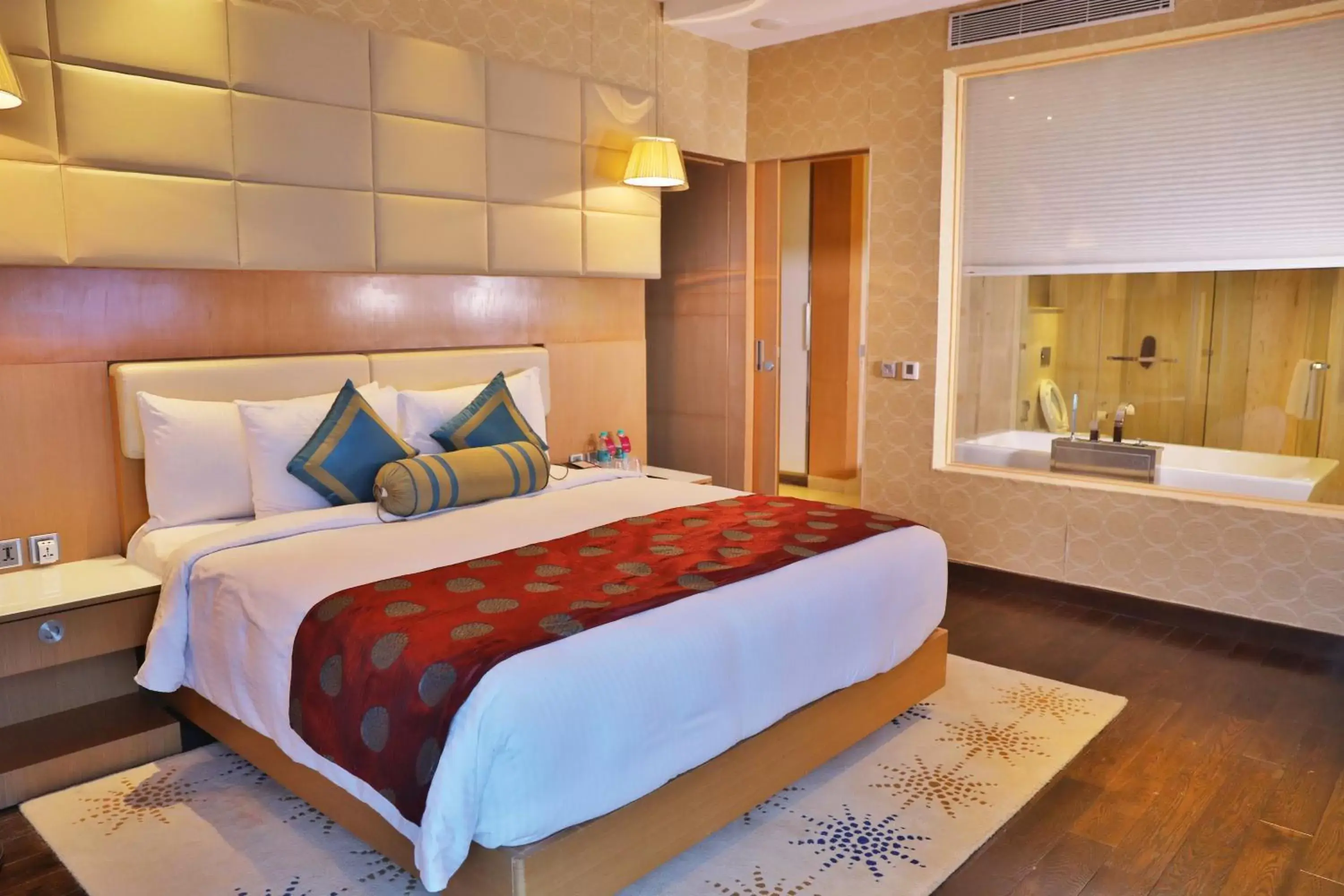 Bed in Crowne Plaza Greater Noida, an IHG Hotel