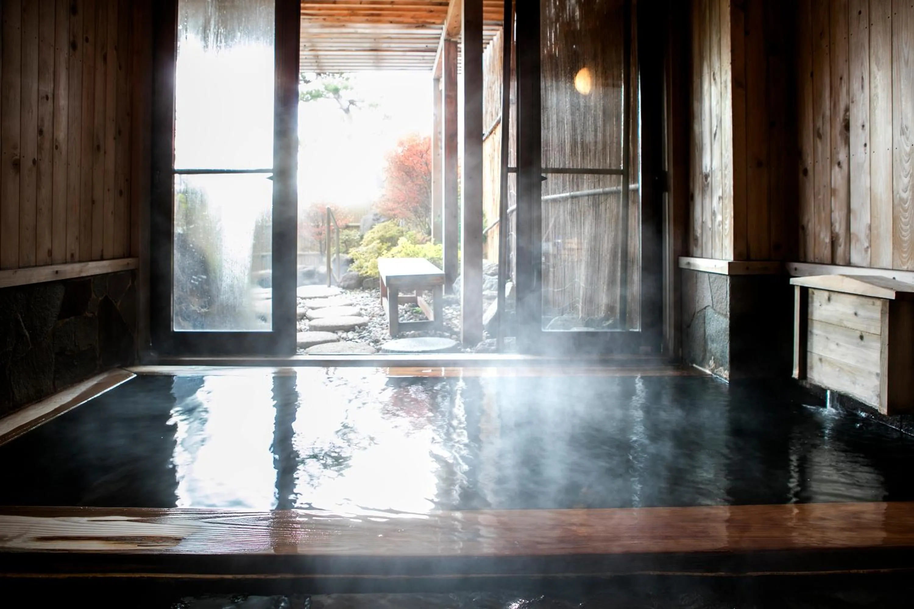 Hot Spring Bath in Ryokan Warabino