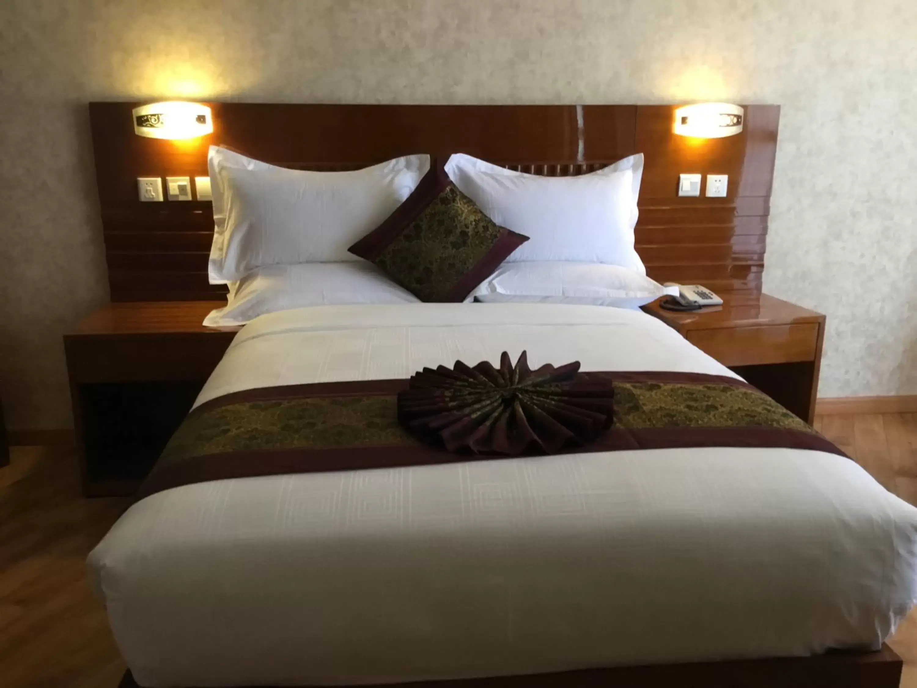 Bed in Marcen Addis Hotel