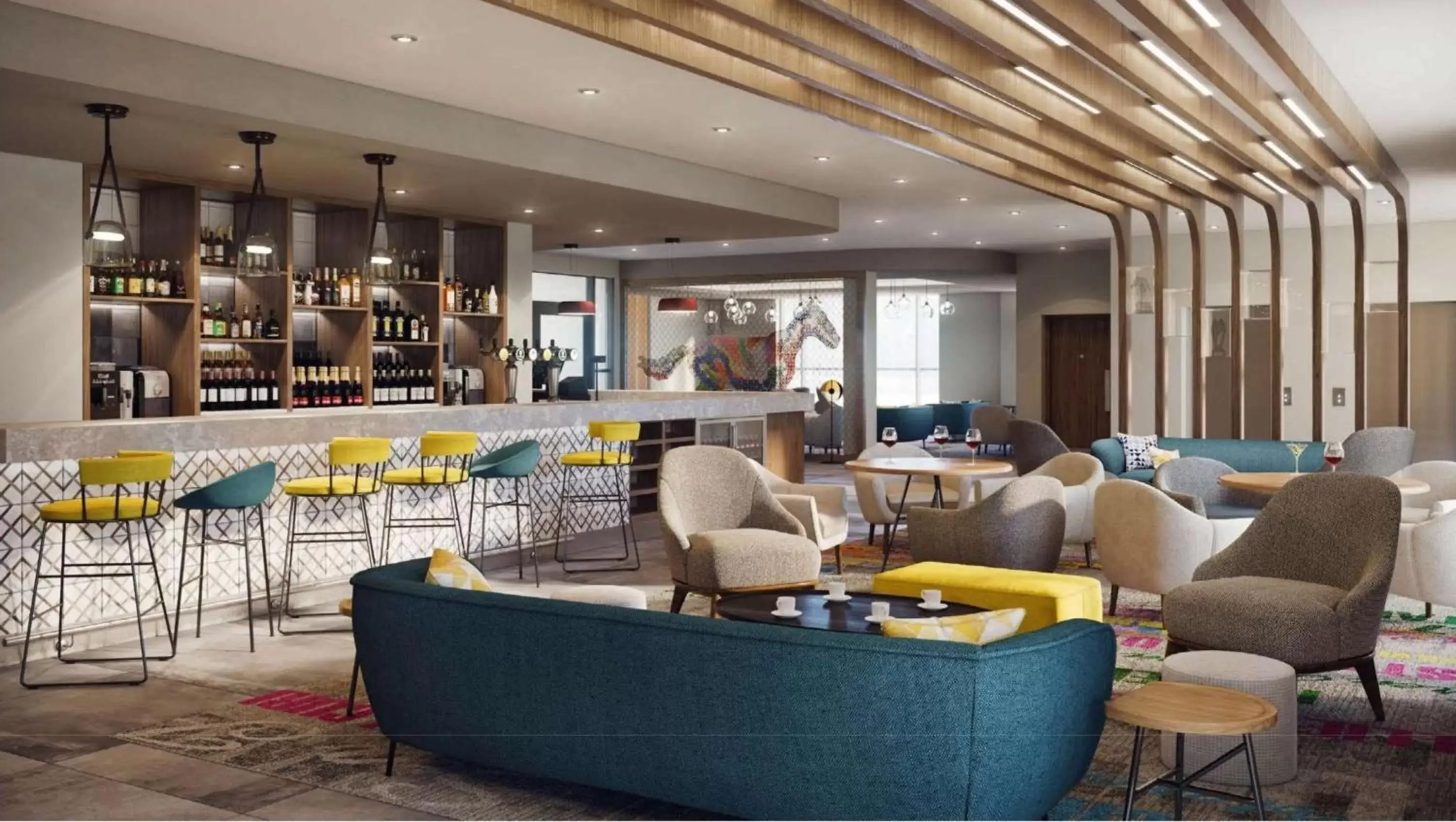 Lounge or bar, Lounge/Bar in Hampton By Hilton Hamilton Park