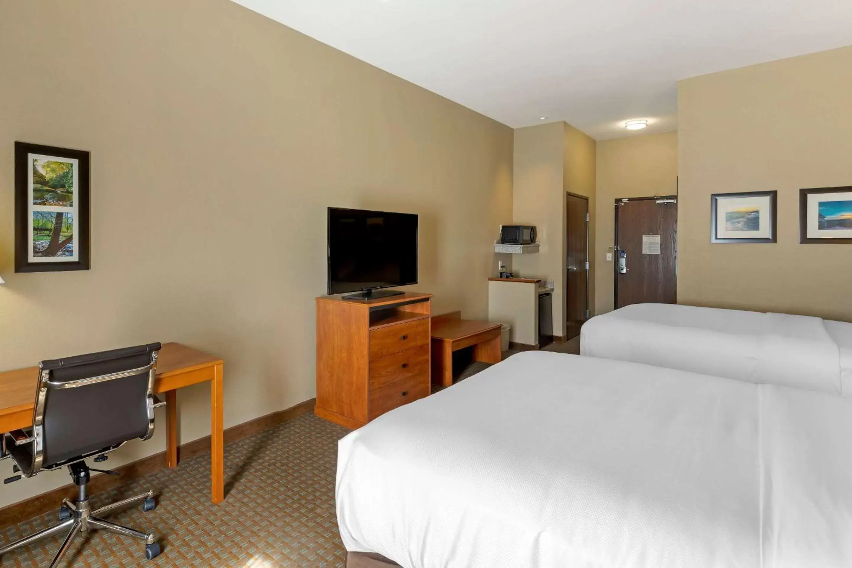 Bedroom, TV/Entertainment Center in Comfort Inn & Suites Marion I-57