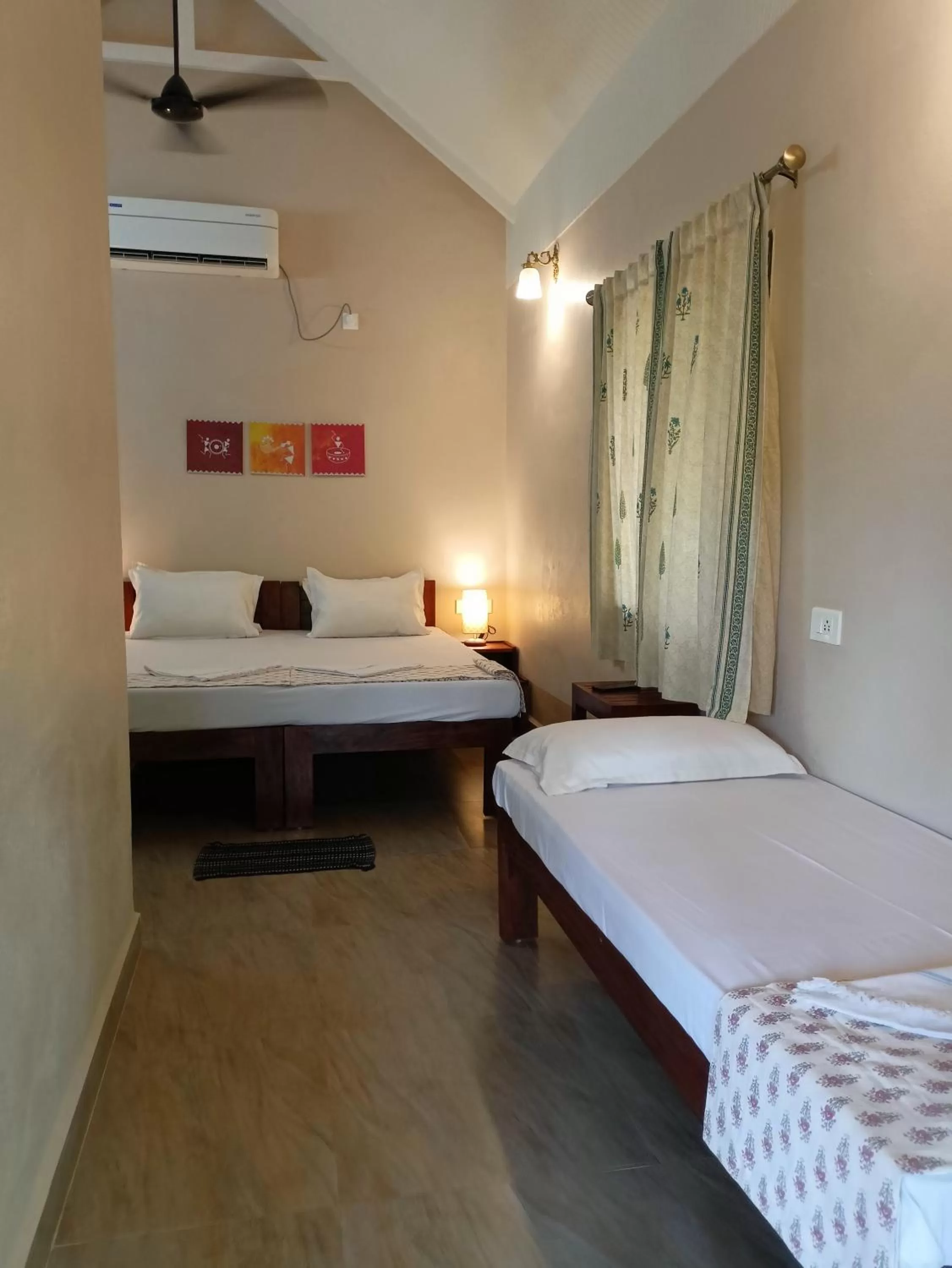 Bed in OmBodhi Retreat