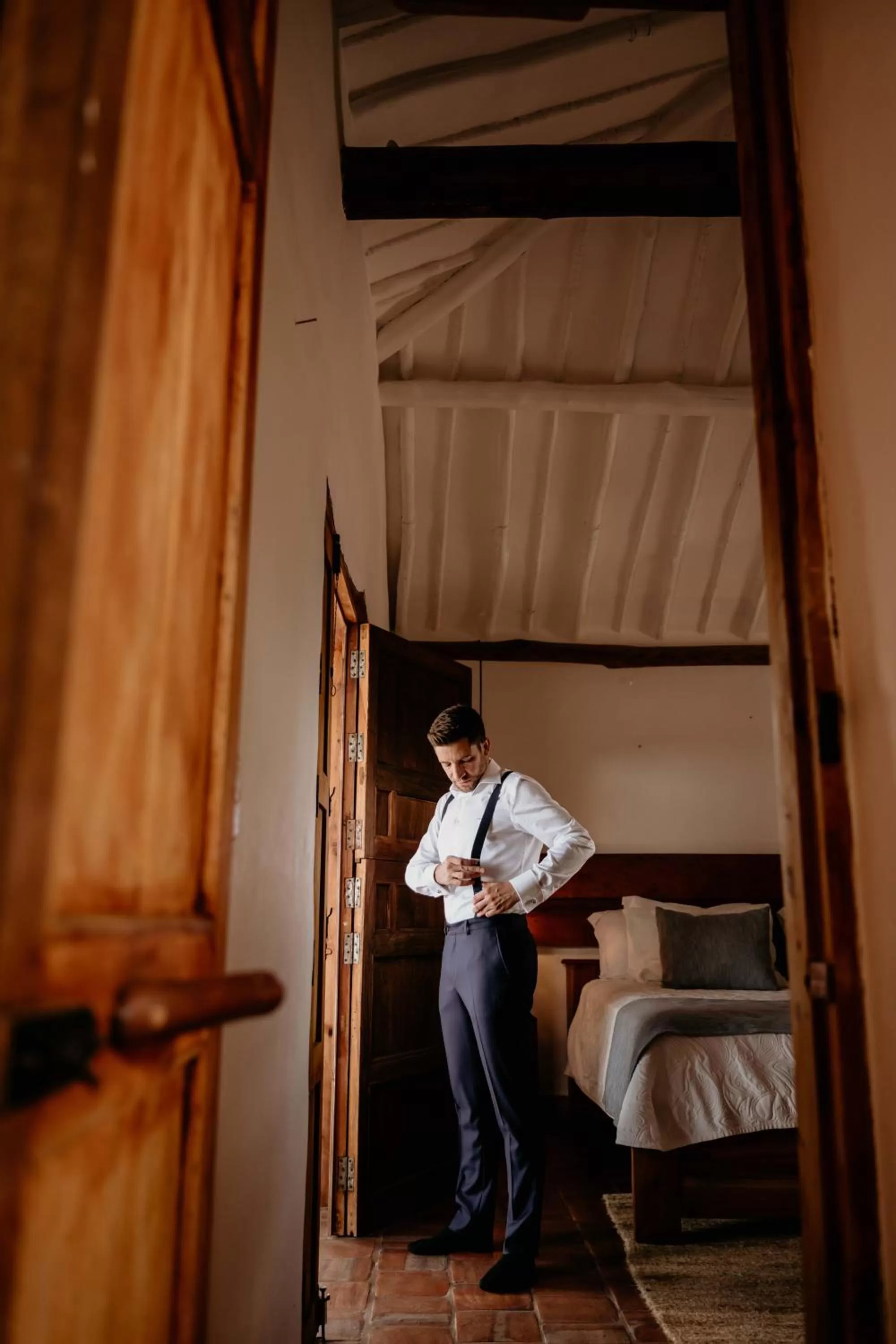 Bed in Hotel Finca Buenos Aires Barichara