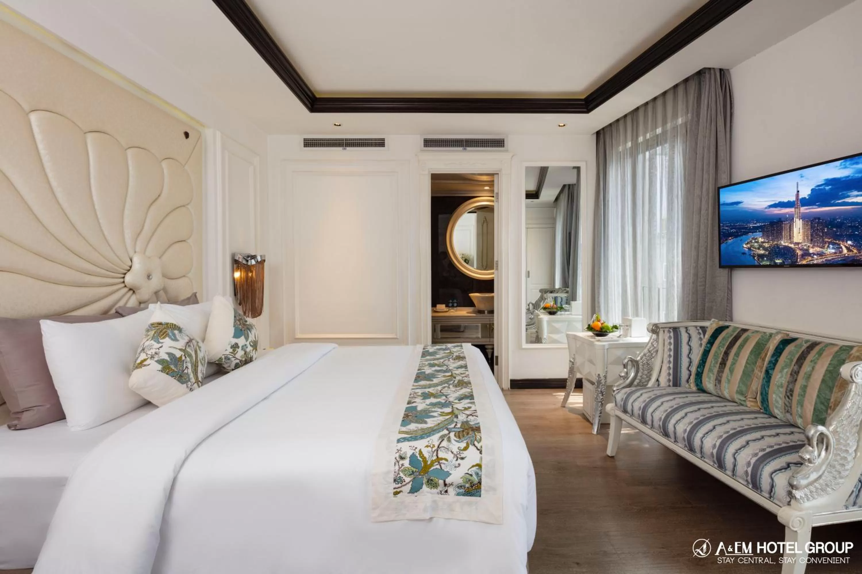 Bedroom in A&EM Saigon Hotel