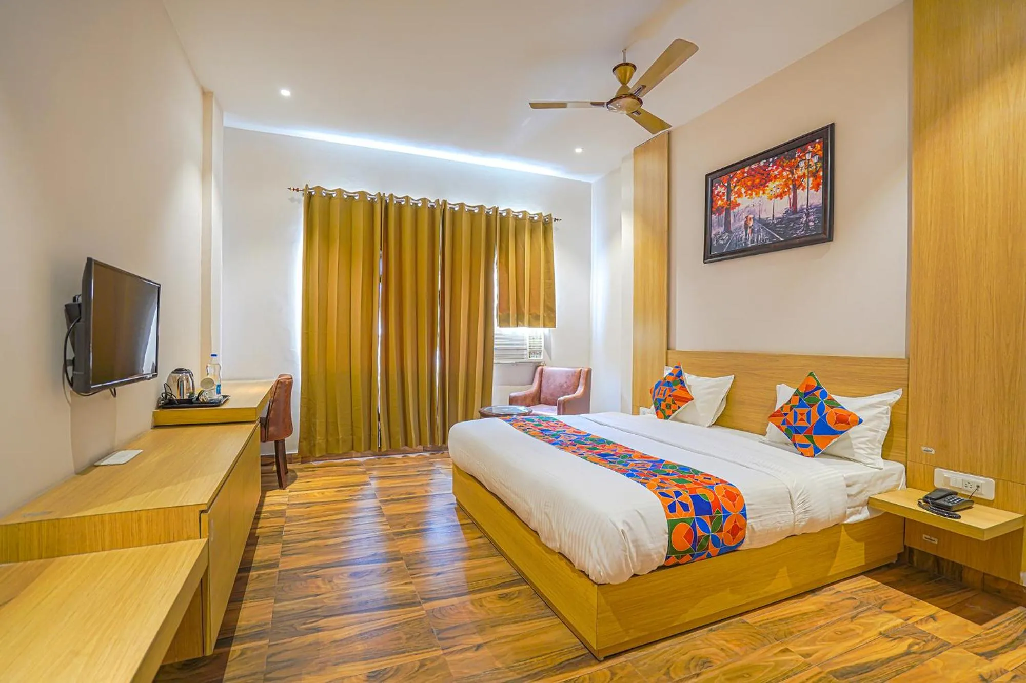 View (from property/room), Bed in FabHotel Prime Empire