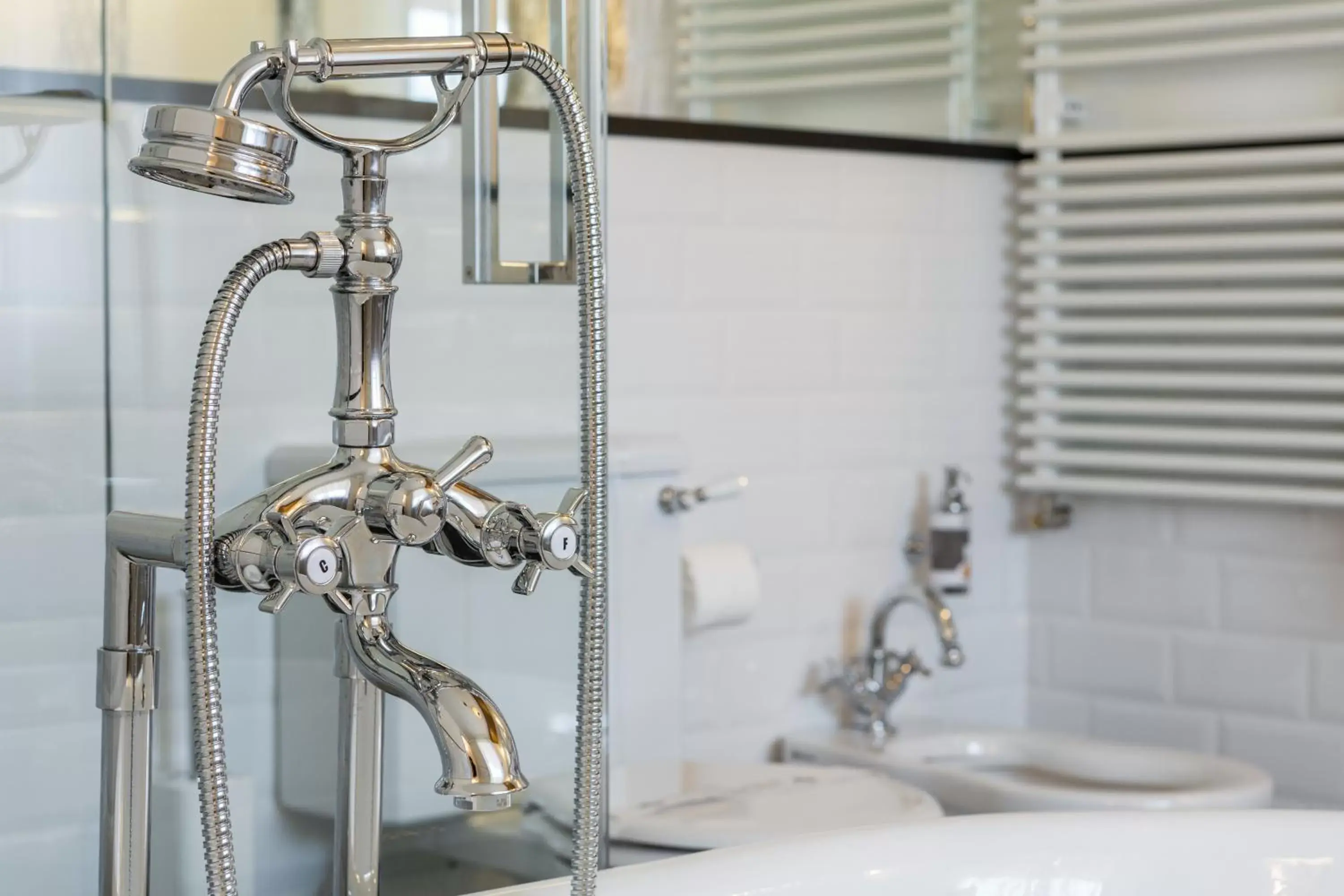 Shower, Bathroom in Duca D'Aosta Hotel