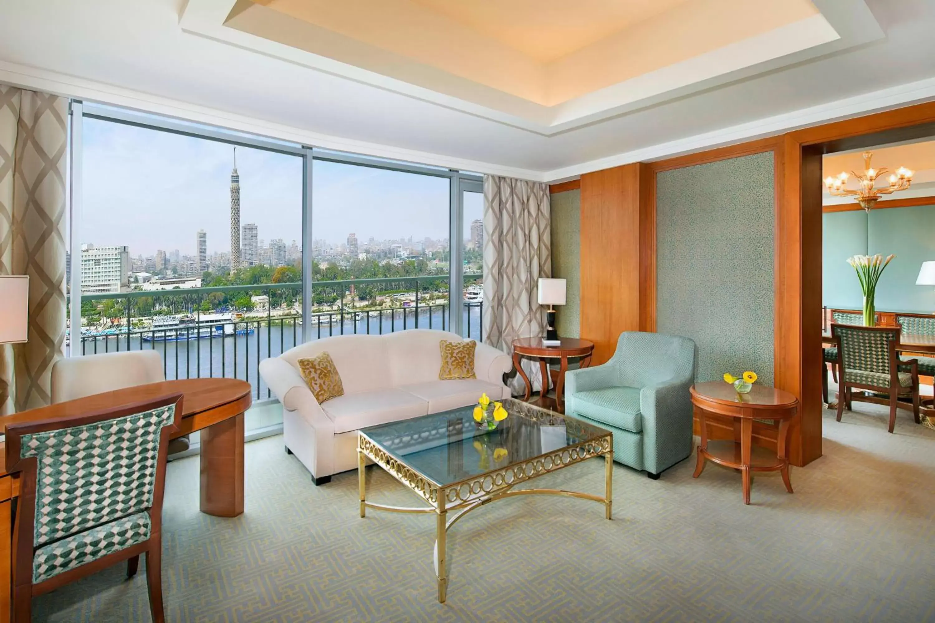 Living room in The Nile Ritz-Carlton, Cairo