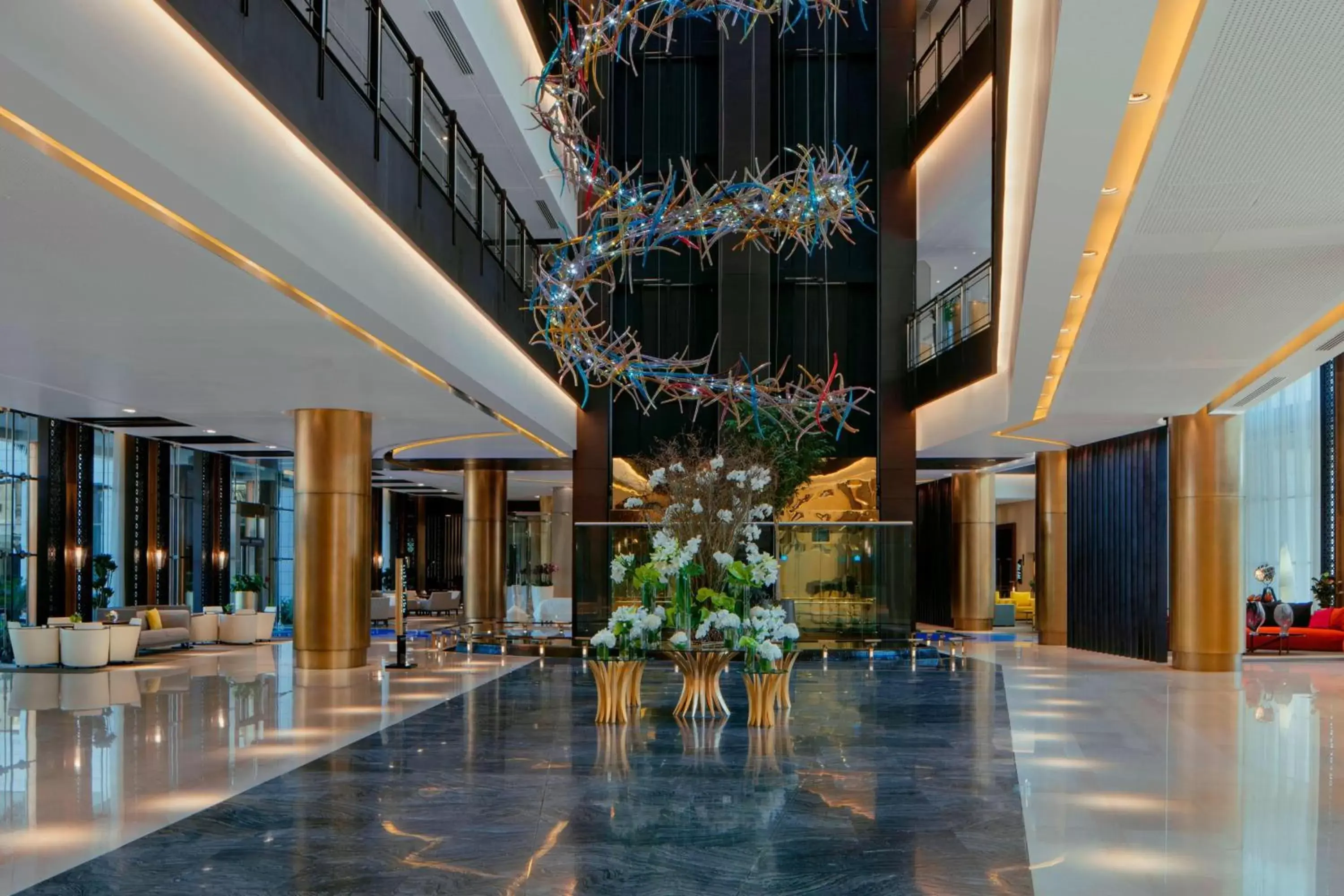 Lobby or reception, Swimming Pool in The Westin Doha Hotel & Spa