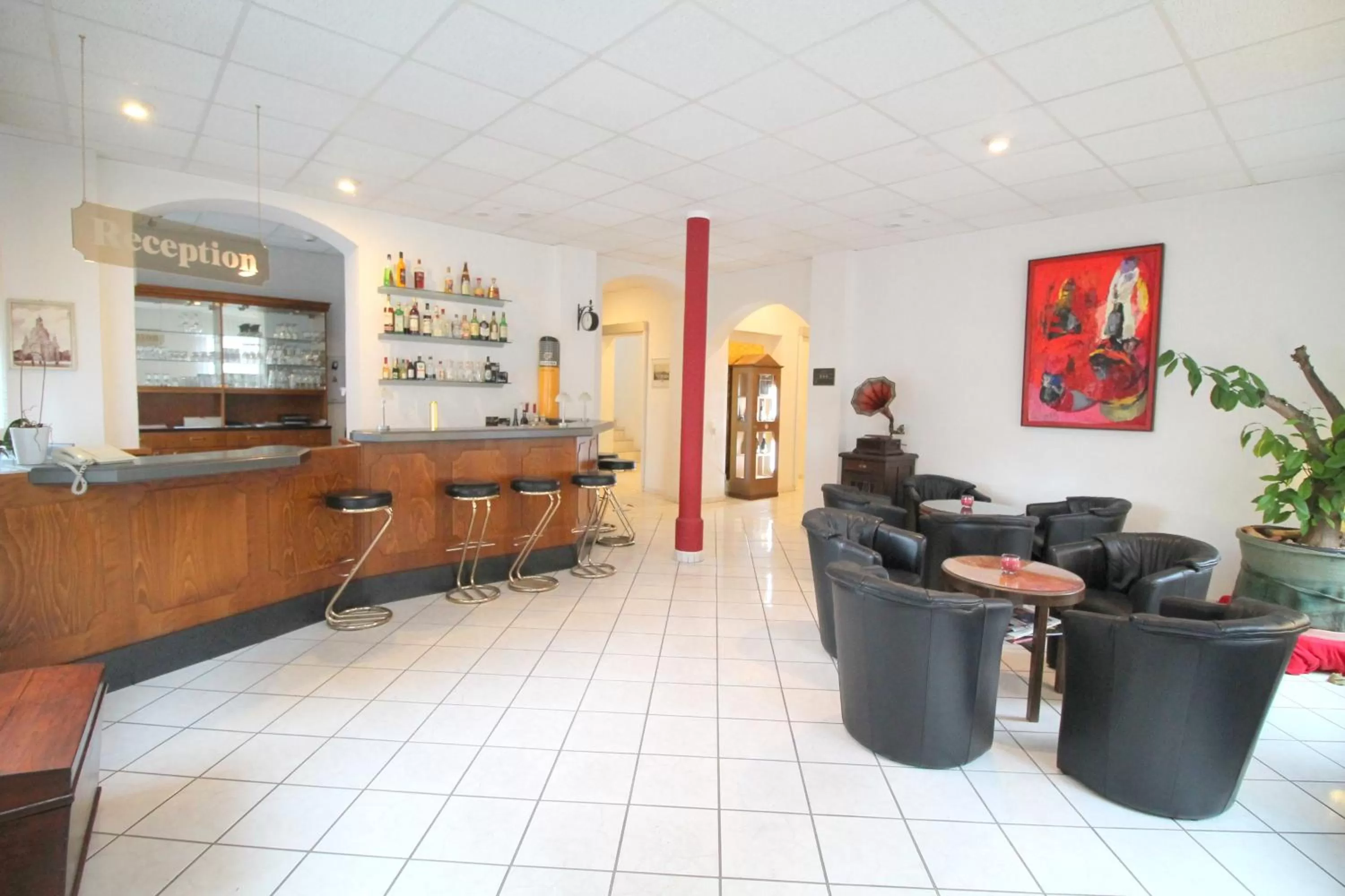 Lobby or reception in Hotel Burgk