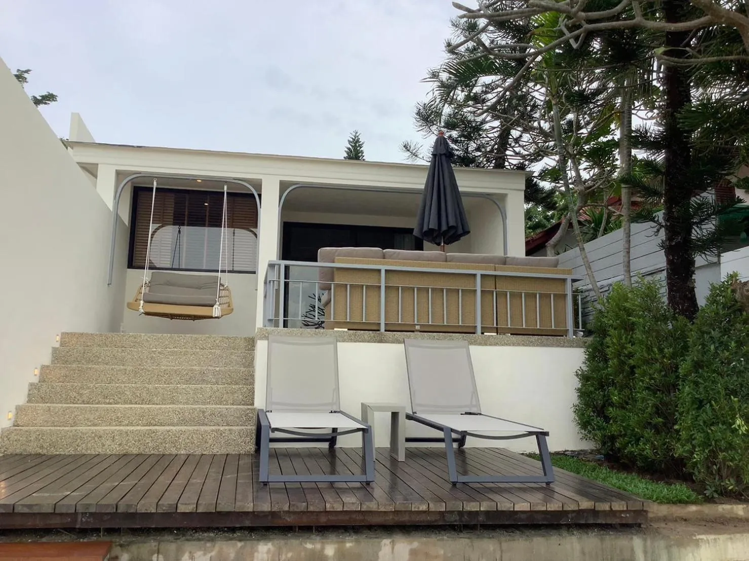 Balcony/Terrace in Punnpreeda Beach Resort - SHA Plus Certified