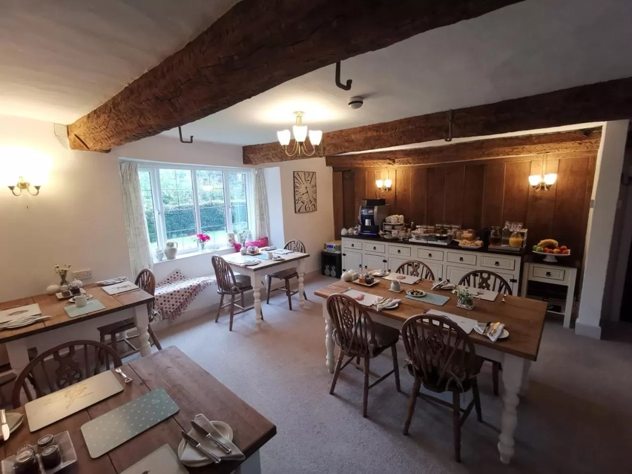 Dining area, Restaurant/Places to Eat in Steps Farmhouse B&B