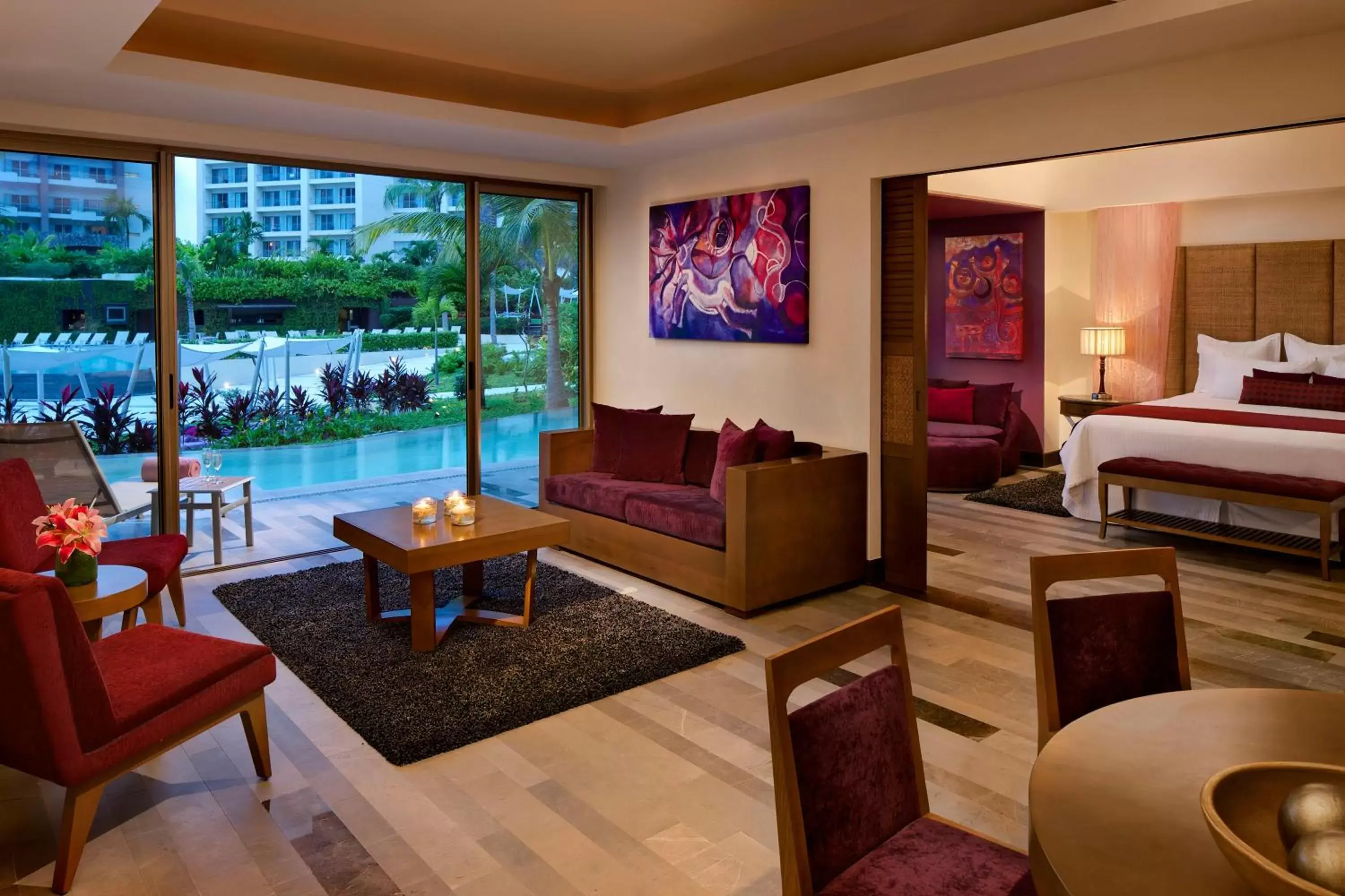 Living room in Secrets Vallarta Bay Resort & SPA - Adults Only