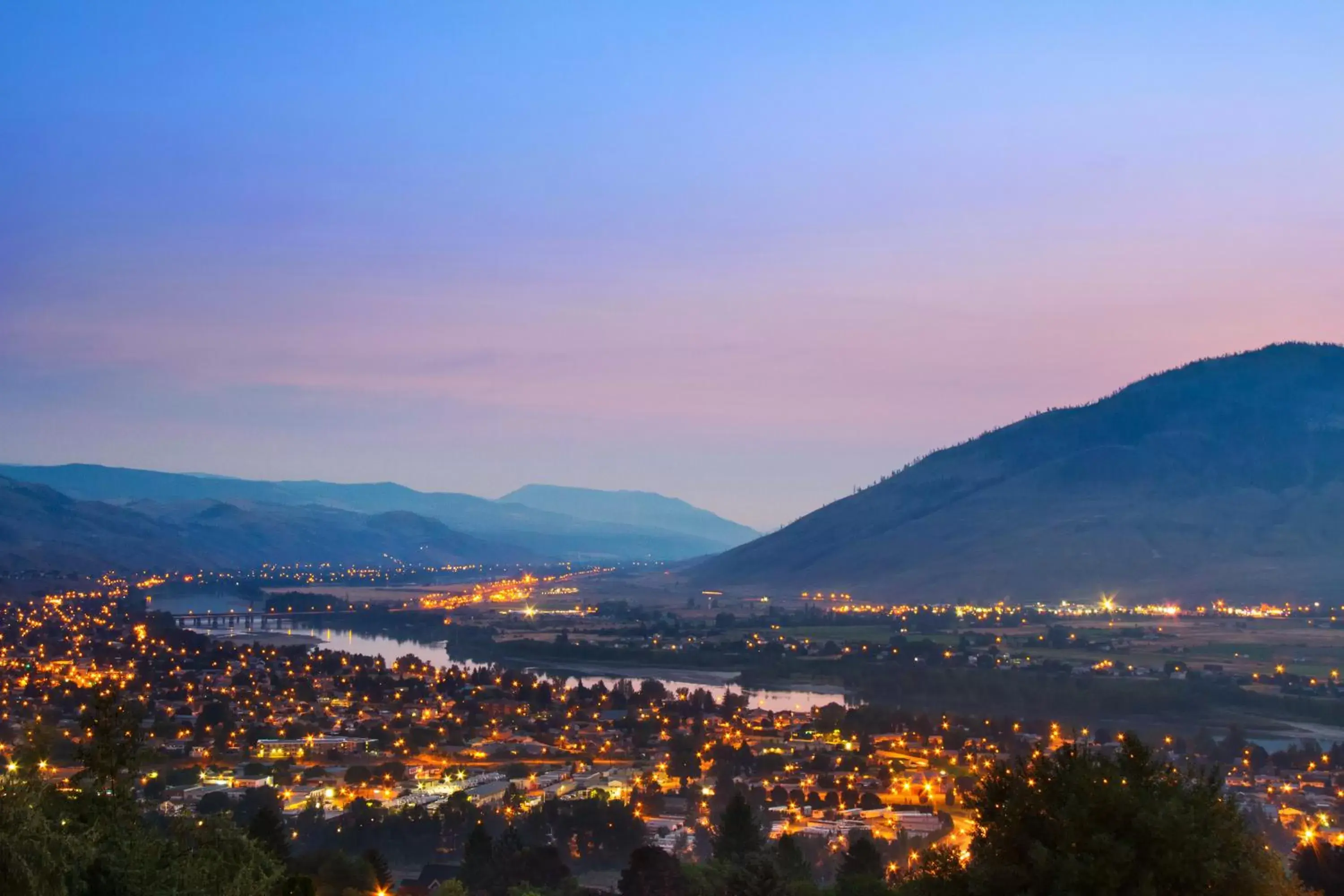 Bird's eye view in Knights Inn Kamloops