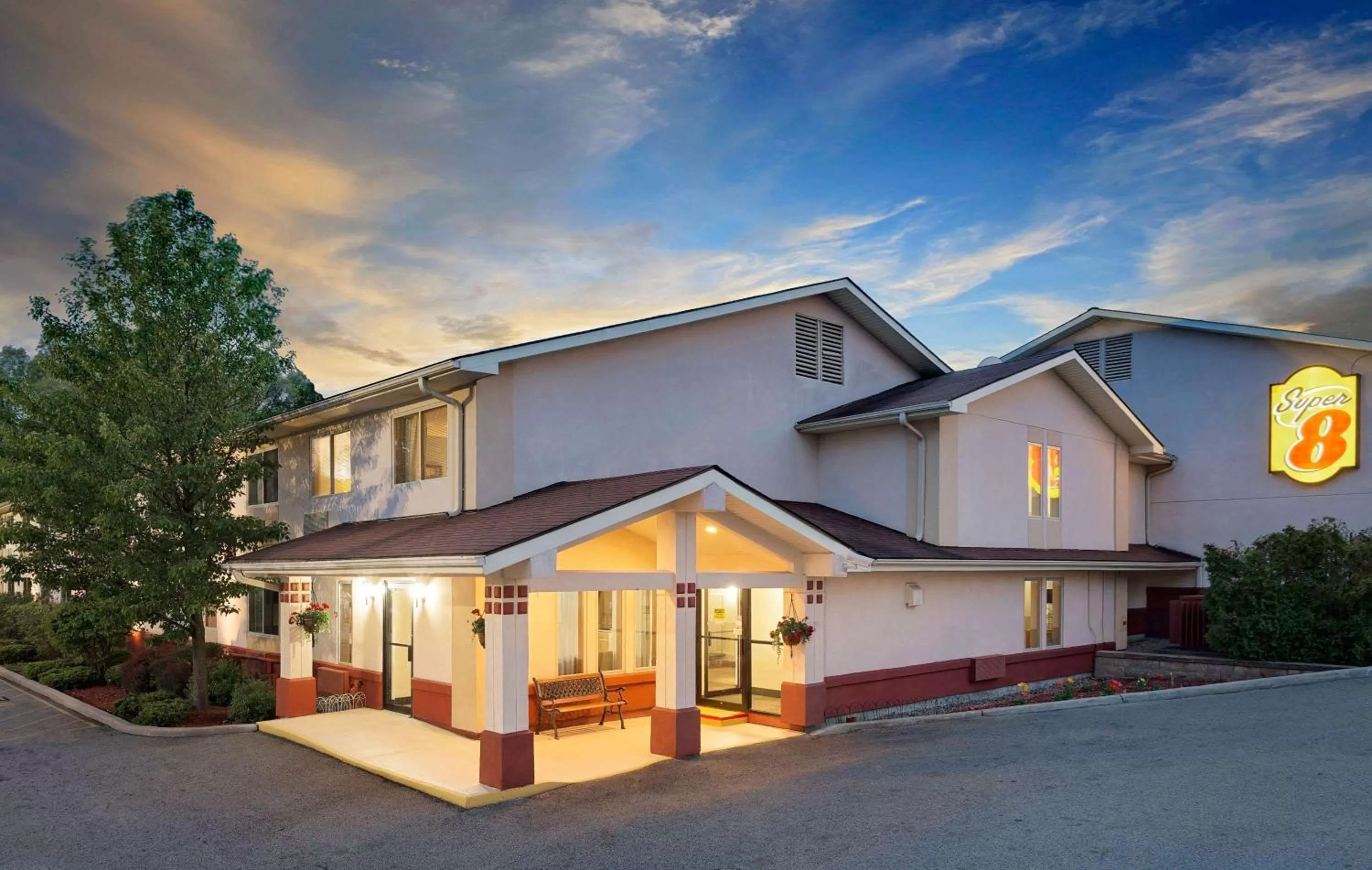 Property building in Super 8 by Wyndham Newburgh/West Point Stewart Intl Airport