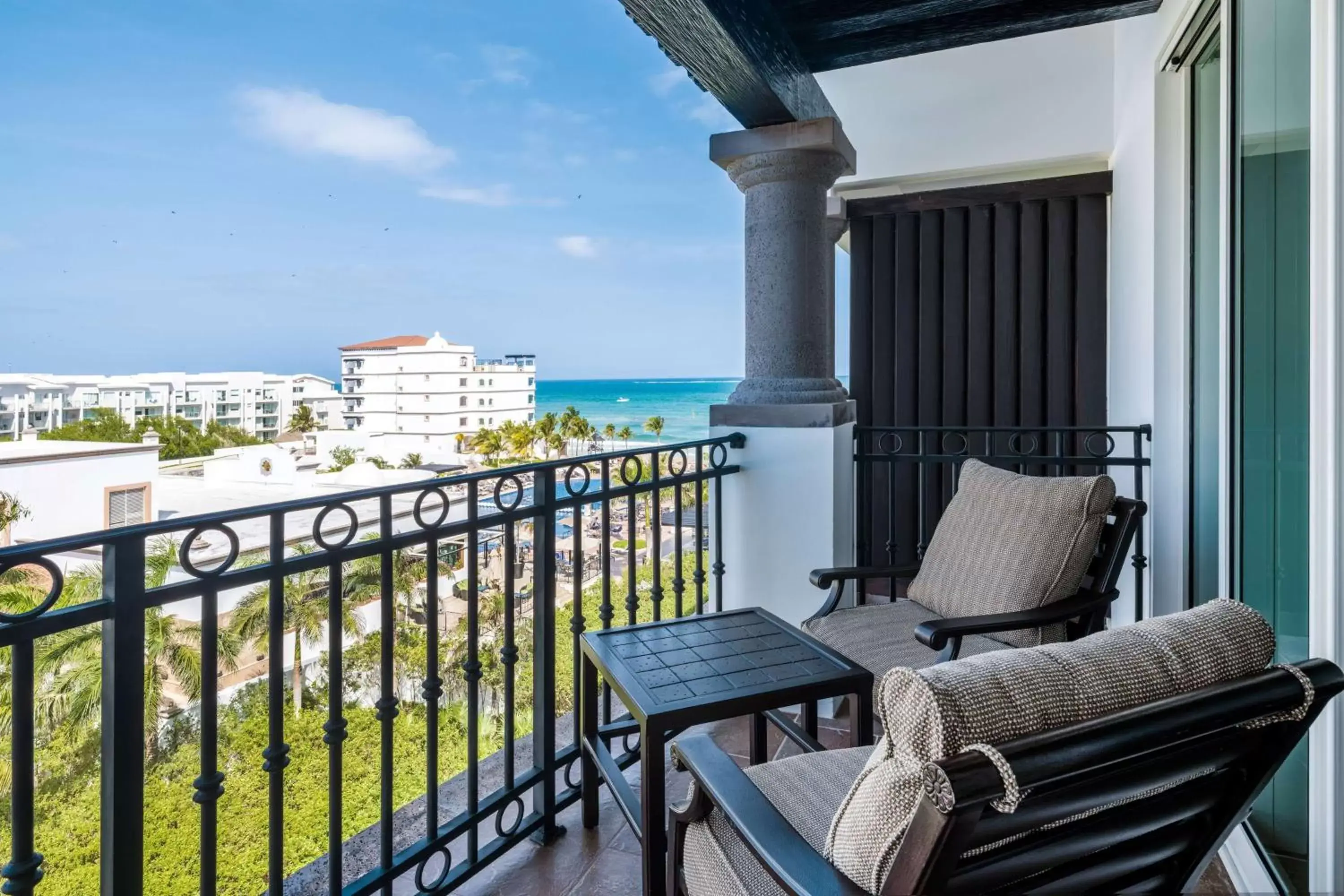 Bed, Balcony/Terrace in Grand Residences Riviera Cancun, All Inclusive