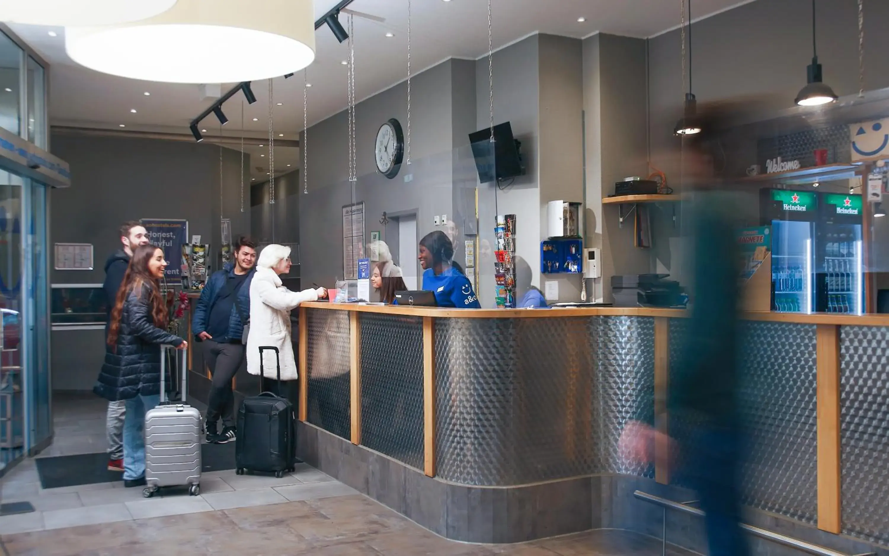 Lobby or reception in a&o Wien Stadthalle Lobby or reception in a&o Wien Stadthalle