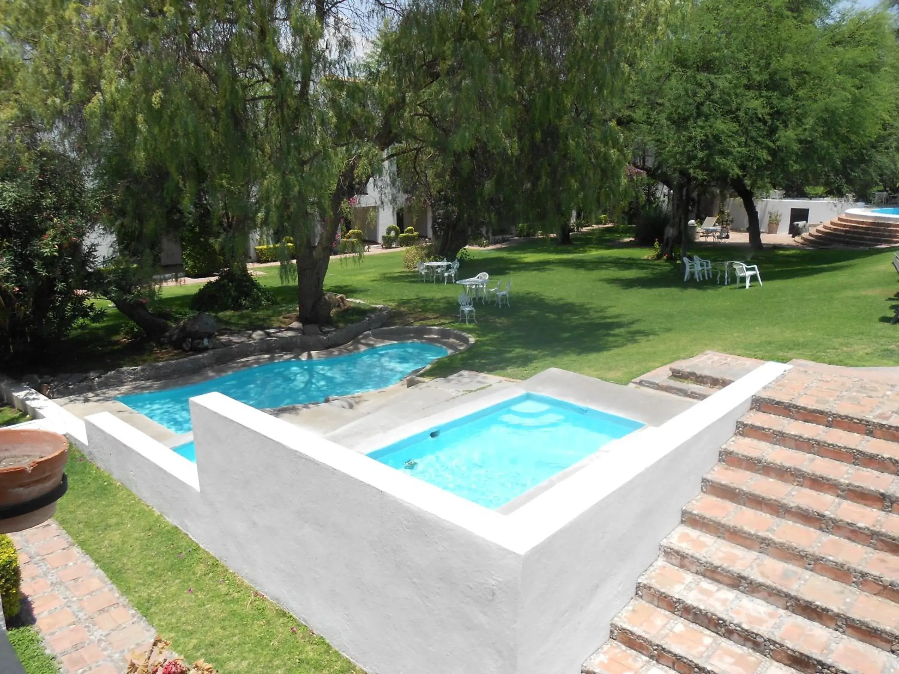 Spring, Pool View in Hotel Hacienda Taboada (Aguas Termales)