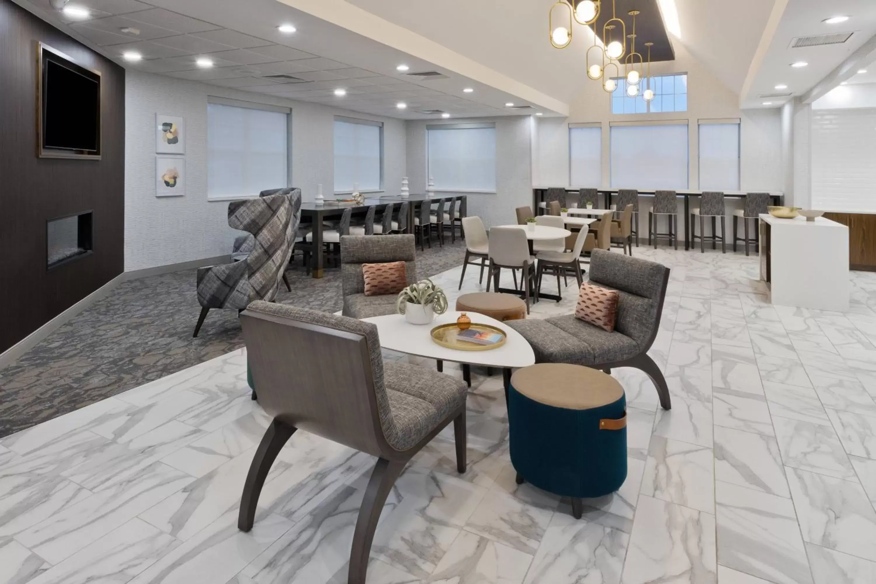 Lobby or reception, Restaurant/Places to Eat in Residence Inn Columbus