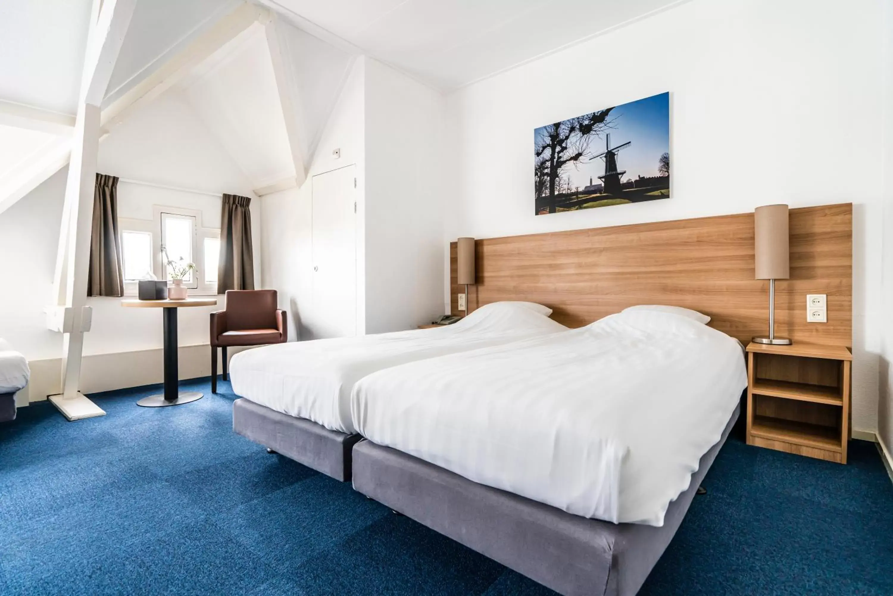 Bedroom, Bed in Hotel Hulst