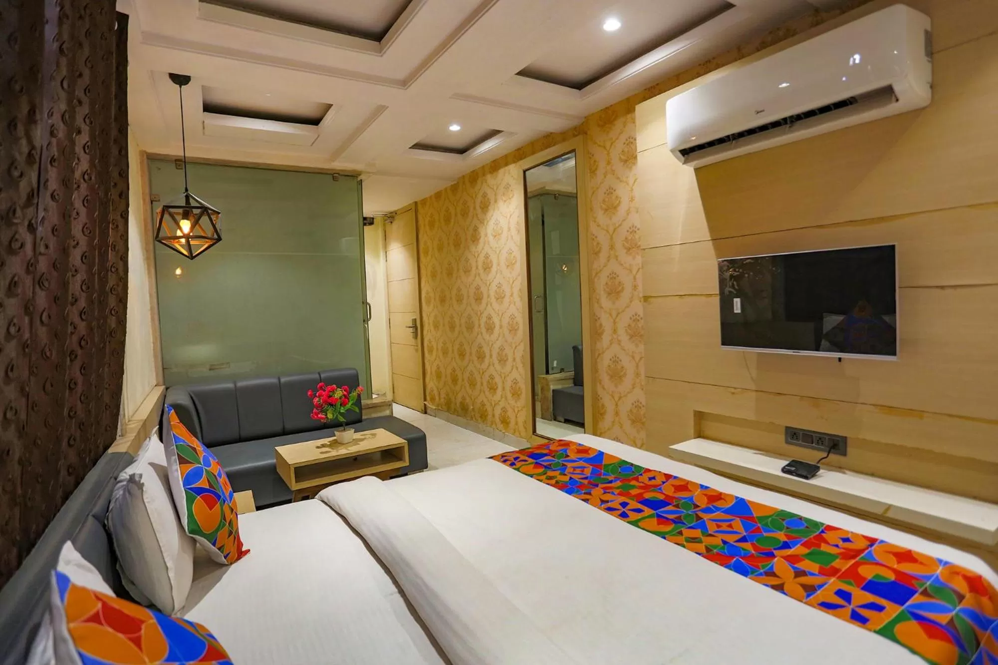 Bed in FabHotel Sun Park