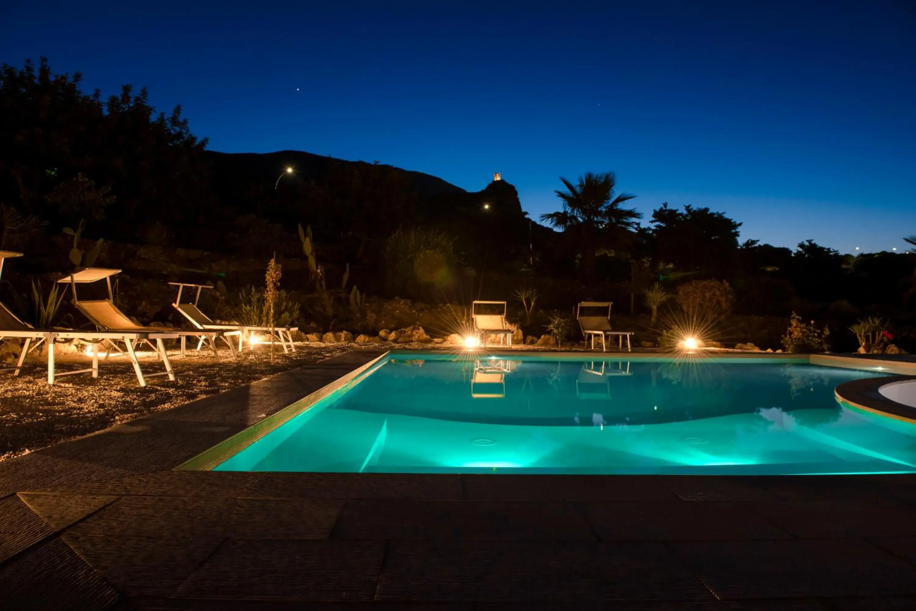 Night, Swimming Pool in Tenute Plaia Agriturismo