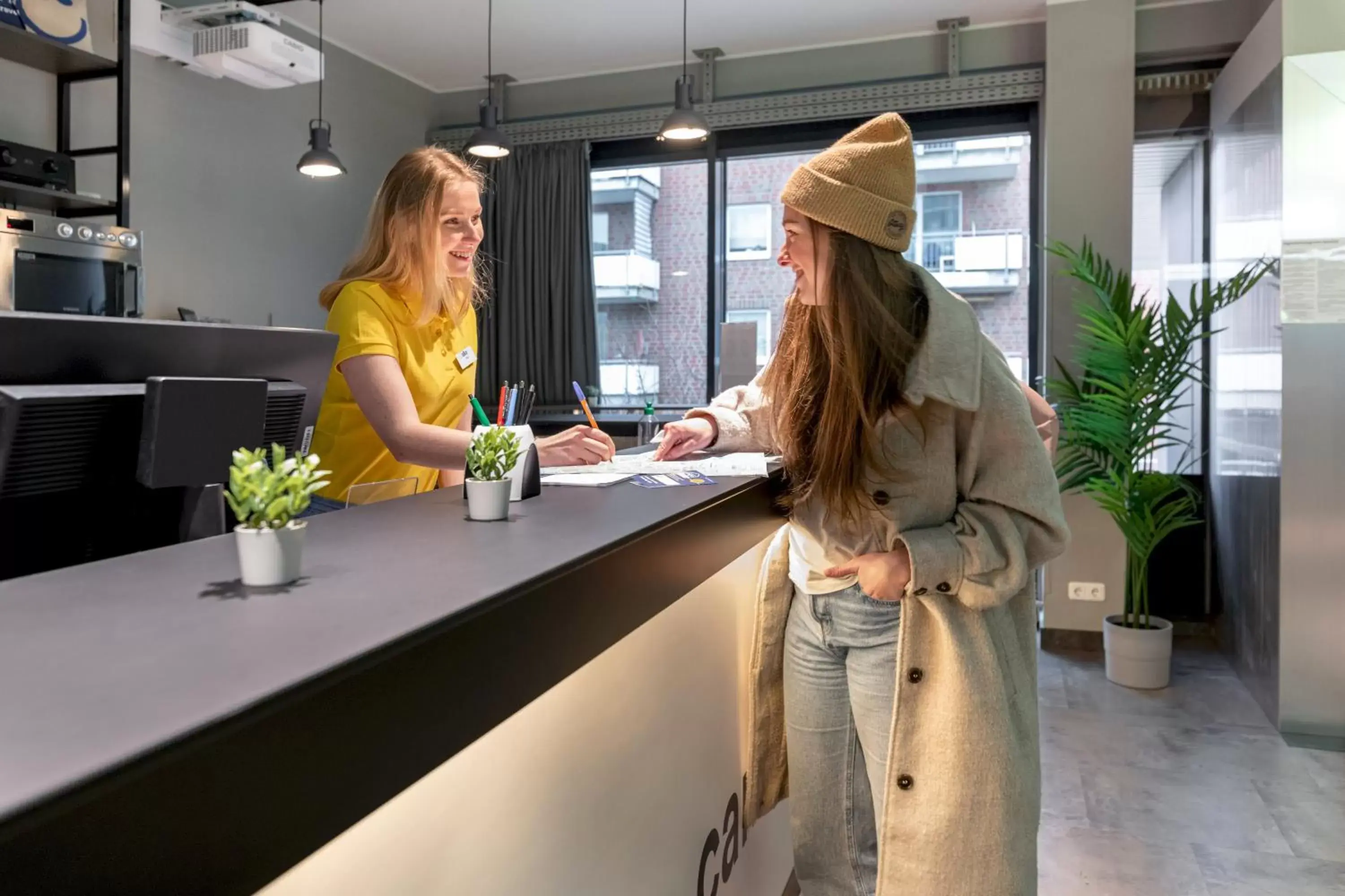 Lobby or reception in a&o Hamburg Hammer Kirche Lobby or reception in a&o Hamburg Hammer Kirche